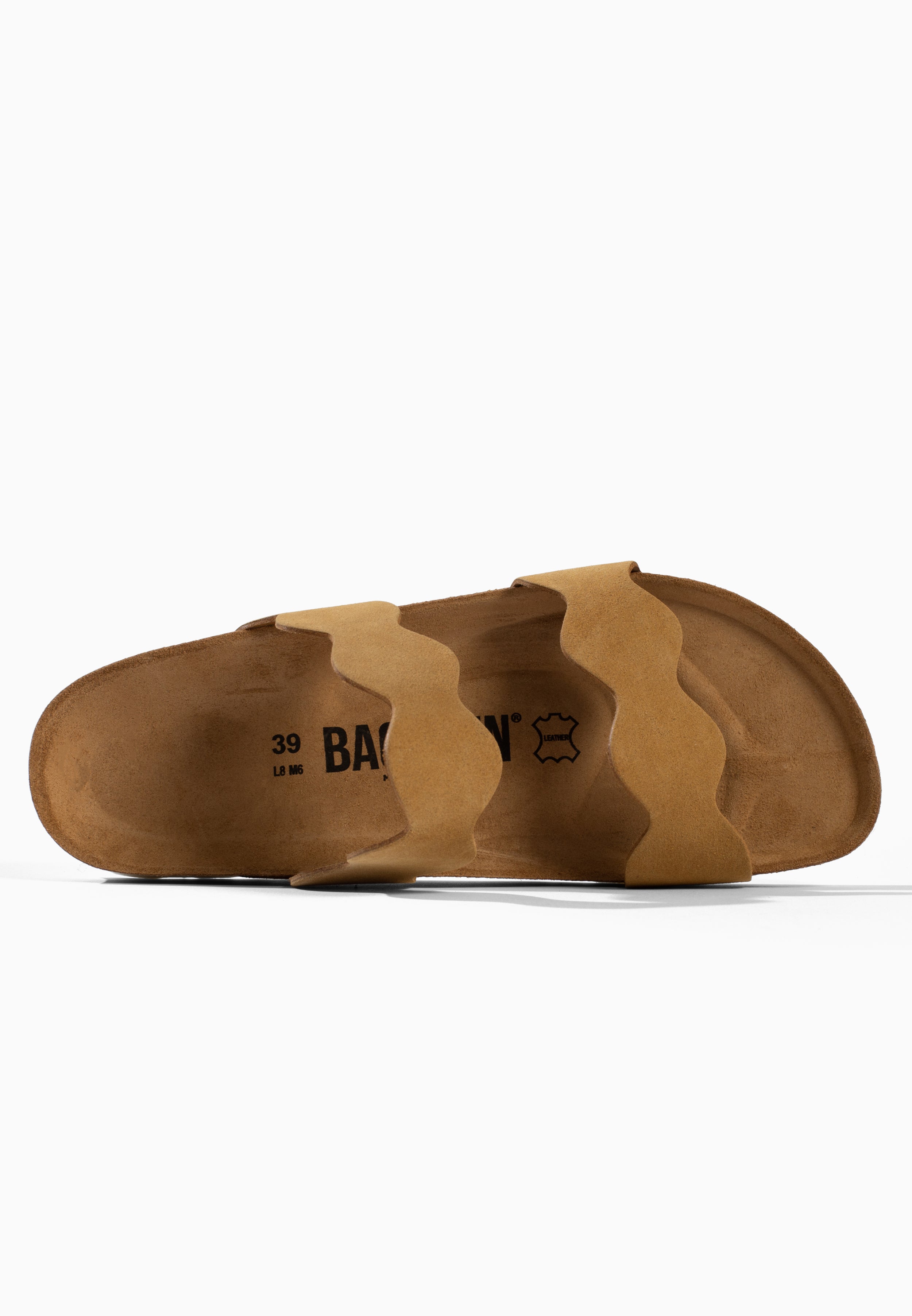 Sandales Sechura 2 Brides Camel 100 % Cuir