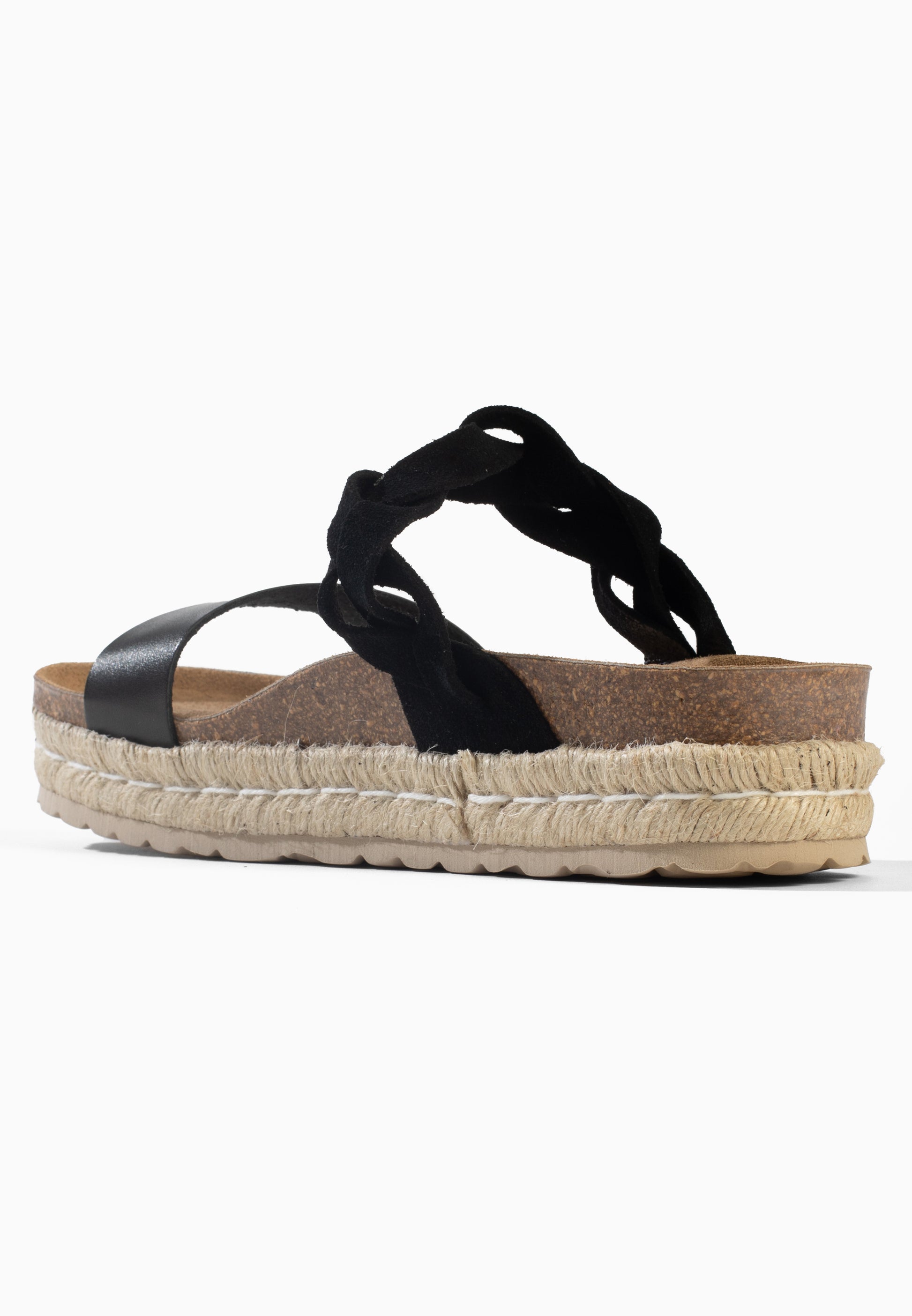 Bagua Platform Sandals Black