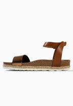 Sandales Multi-Brides Junin Beige et Bronze