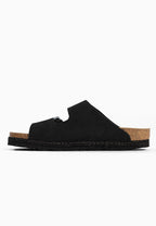 Sandales Vada 2 Brides Noir 100 % Cuir