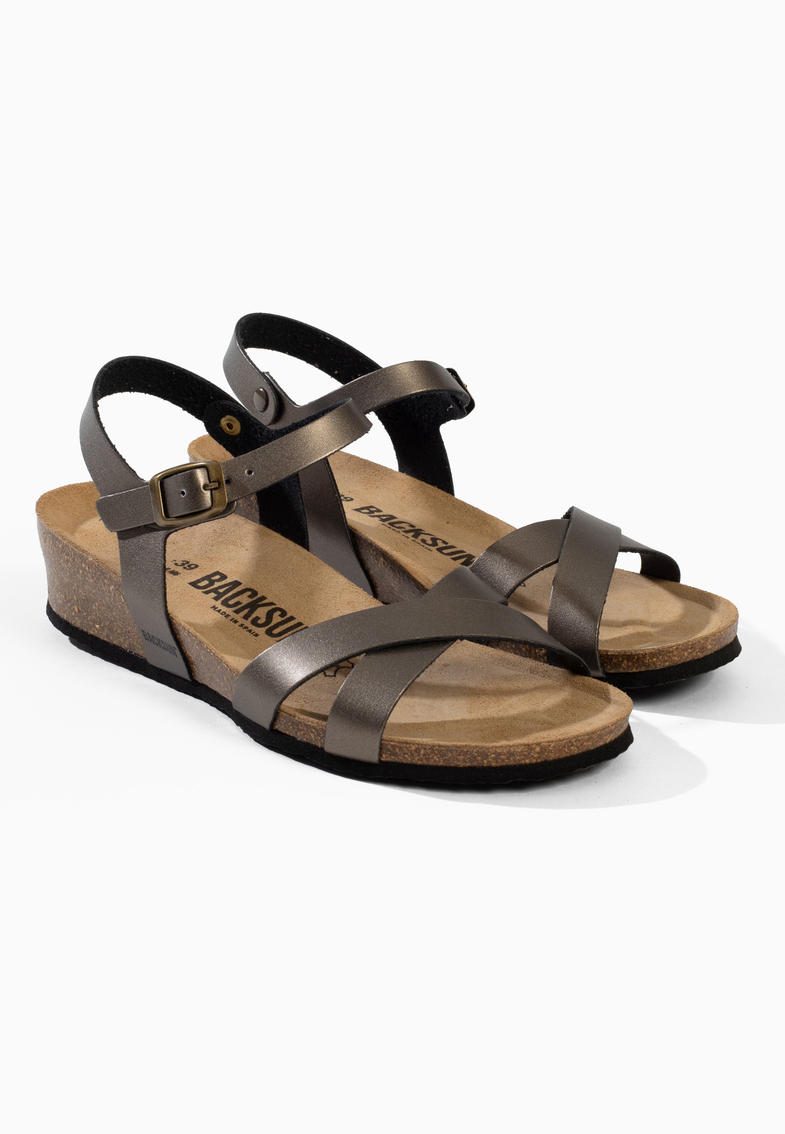 Sandales Nalec Compensées et semi-compensées Pewter