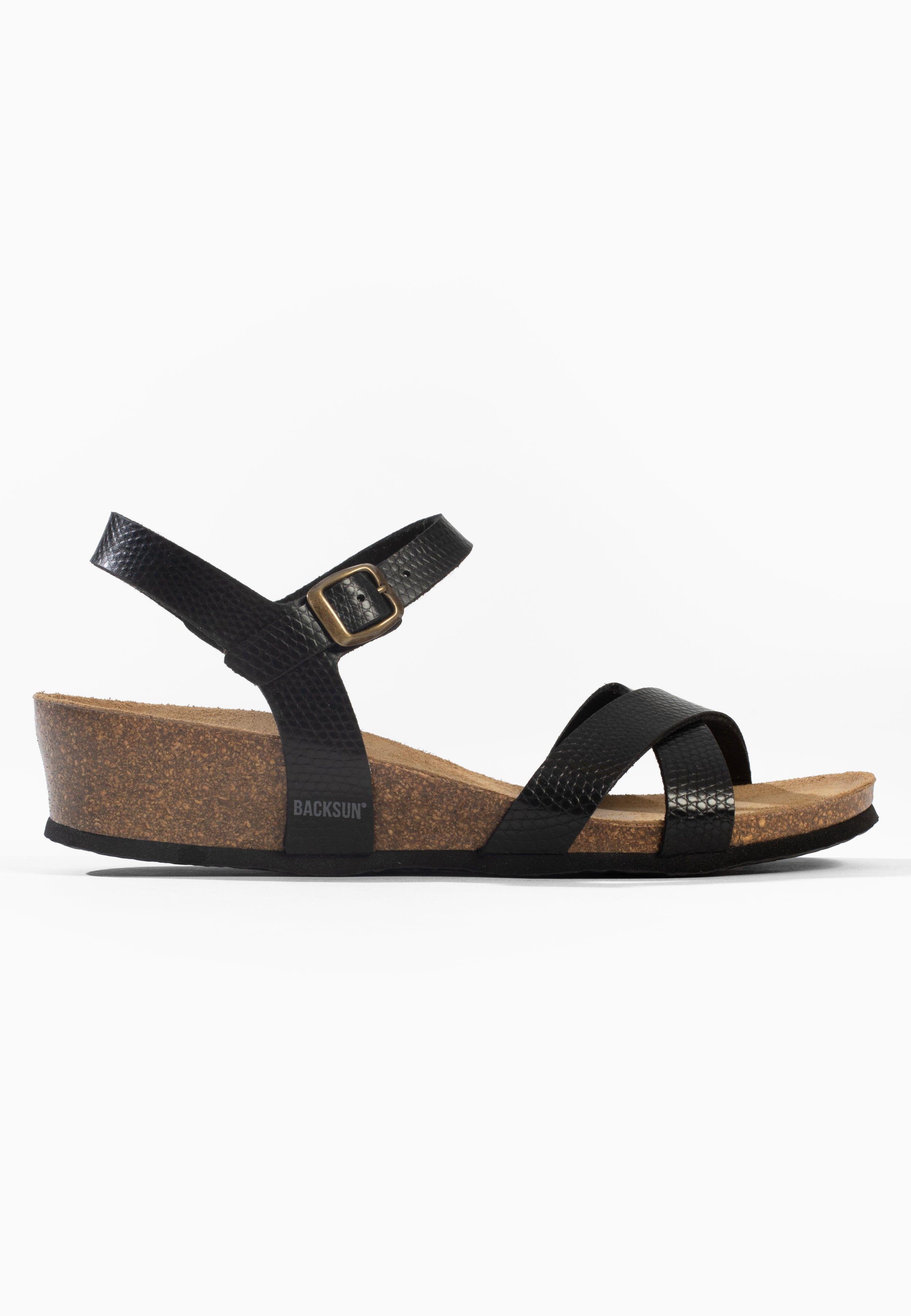Sandales Nalec Compensées et semi-compensées Noir