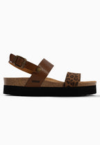 Gaias sandals with Leopard platform
