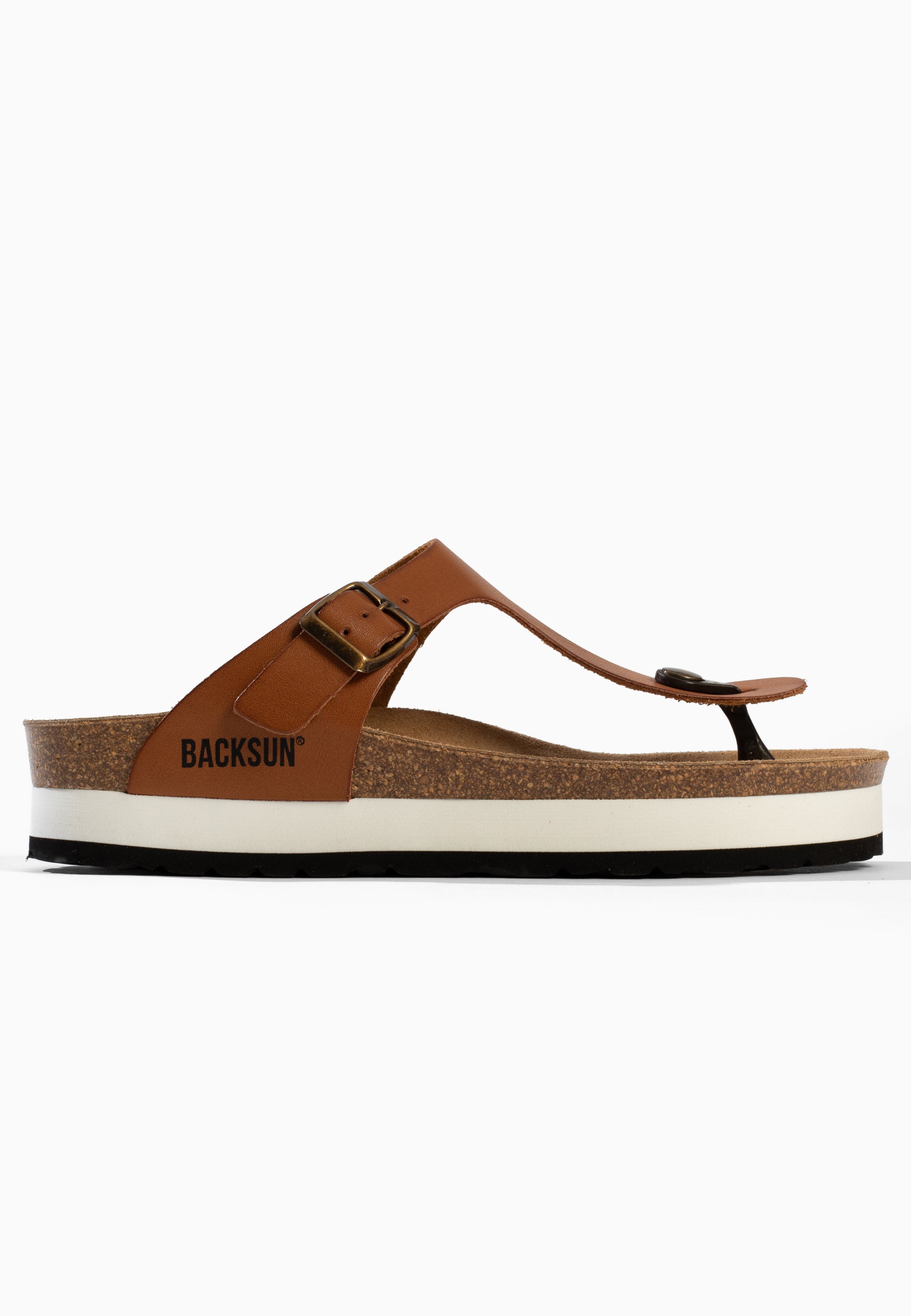 Alghero Tan Platform Sandals