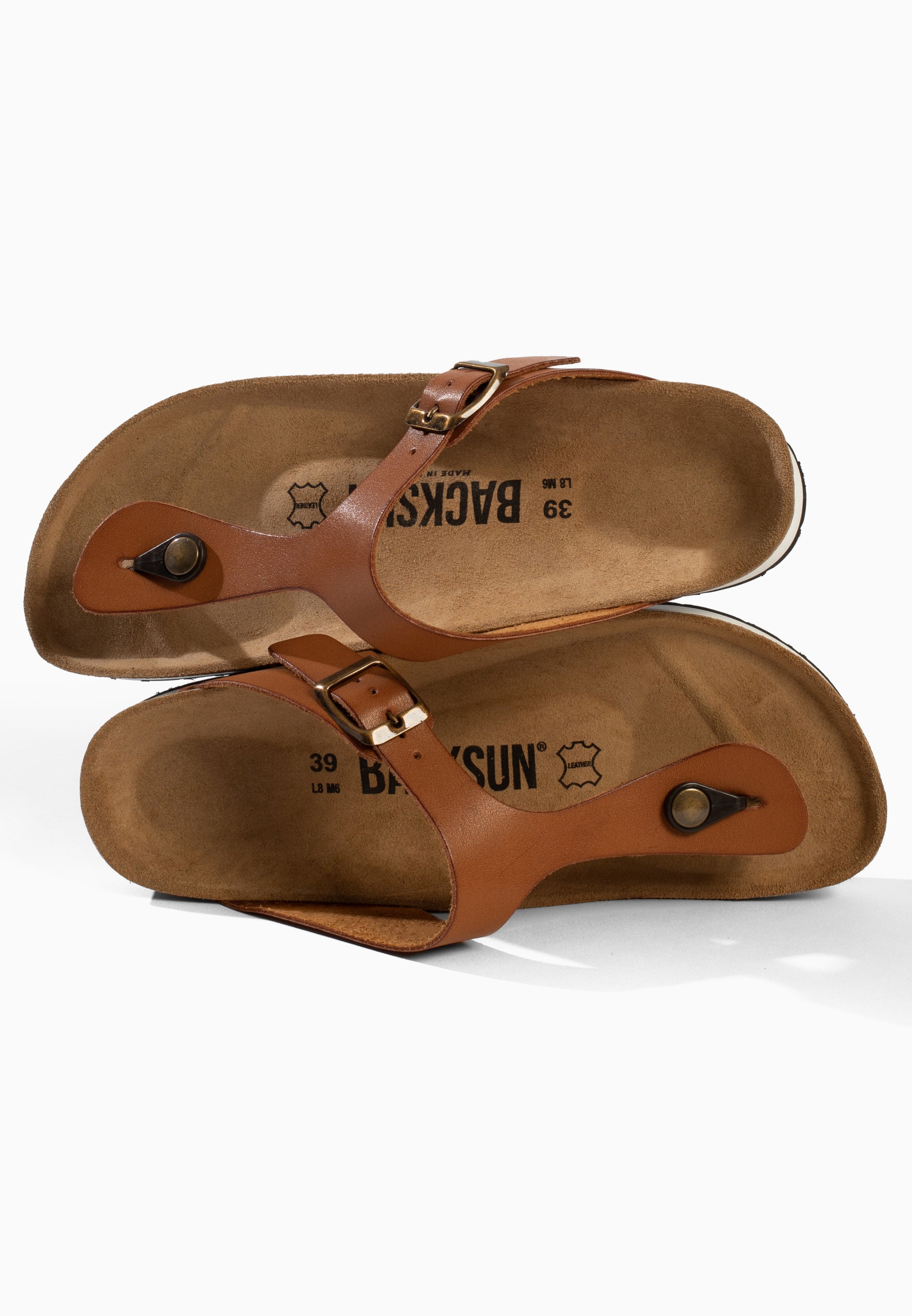 Alghero Tan Platform Sandals
