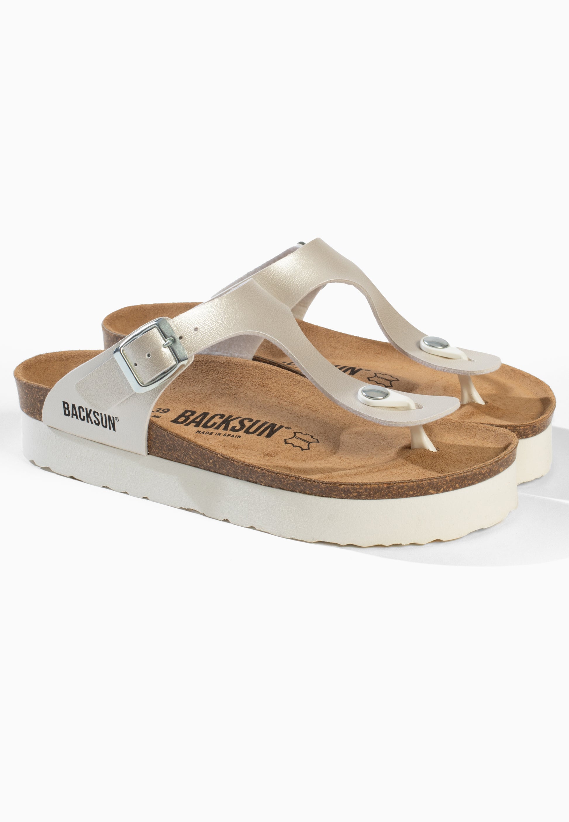 Alghero Off-White Platform Sandals