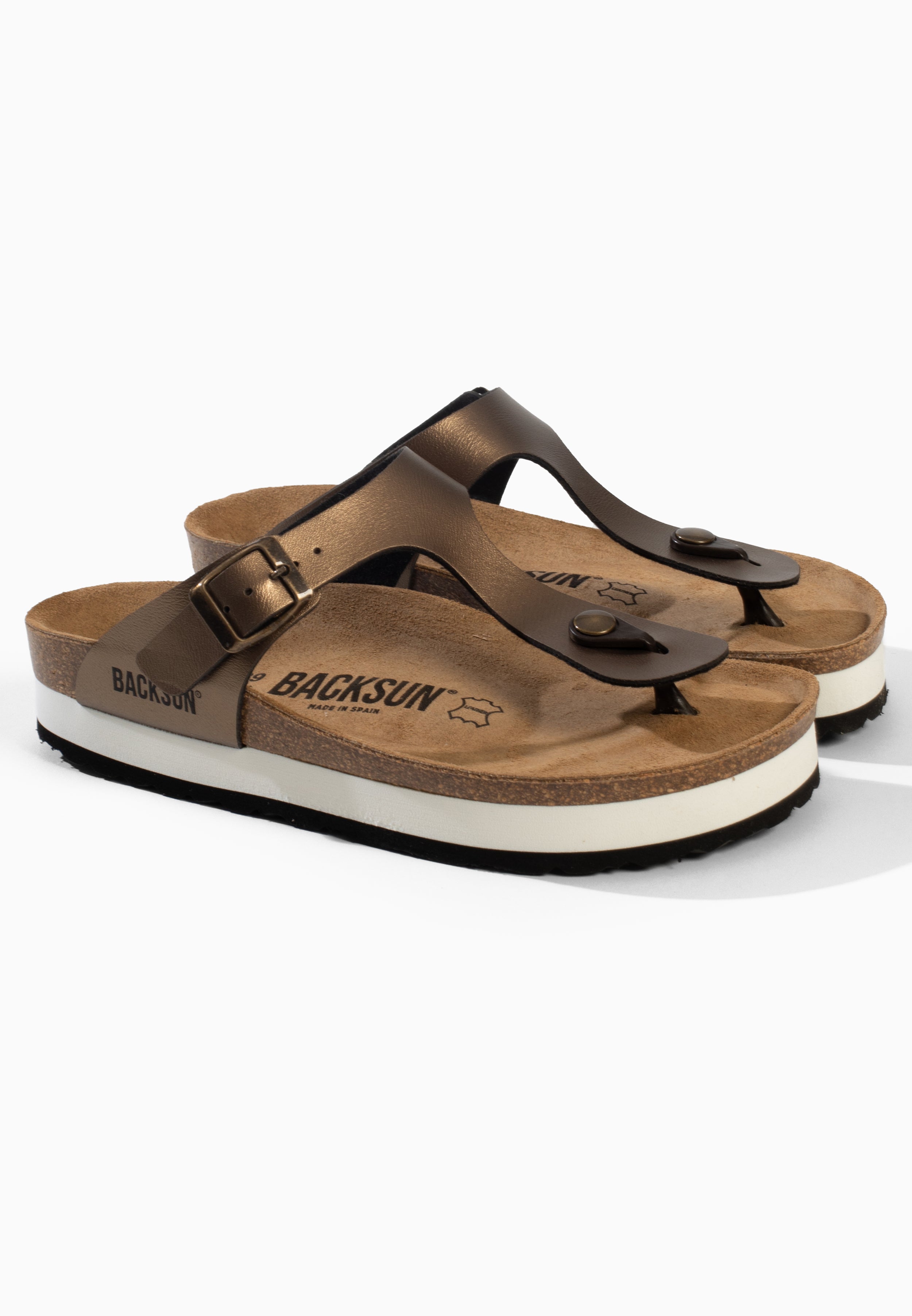 Sandales Alghero à plateforme Bronze