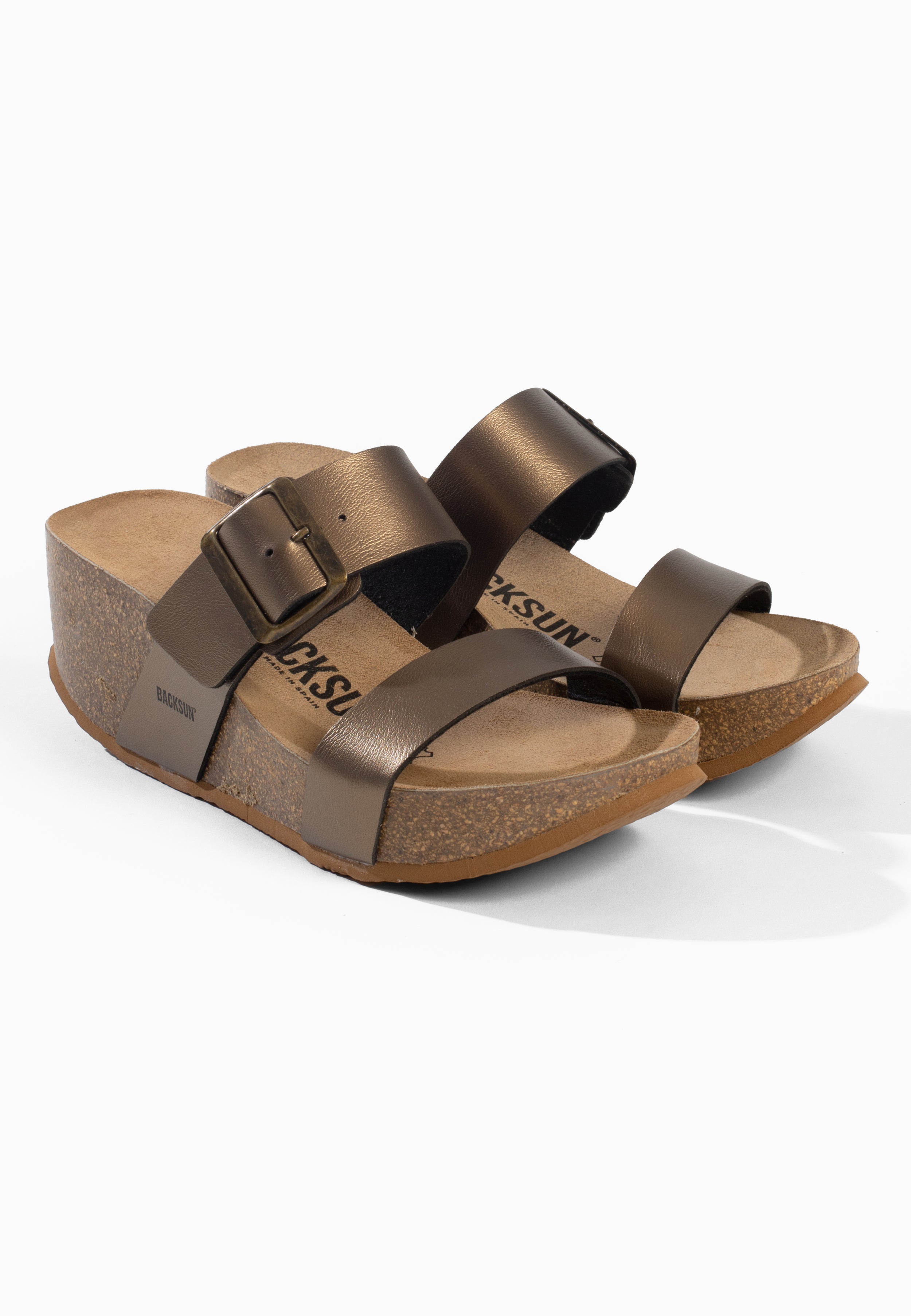 Sandales Jakarta Compensées et semi-compensées Bronze