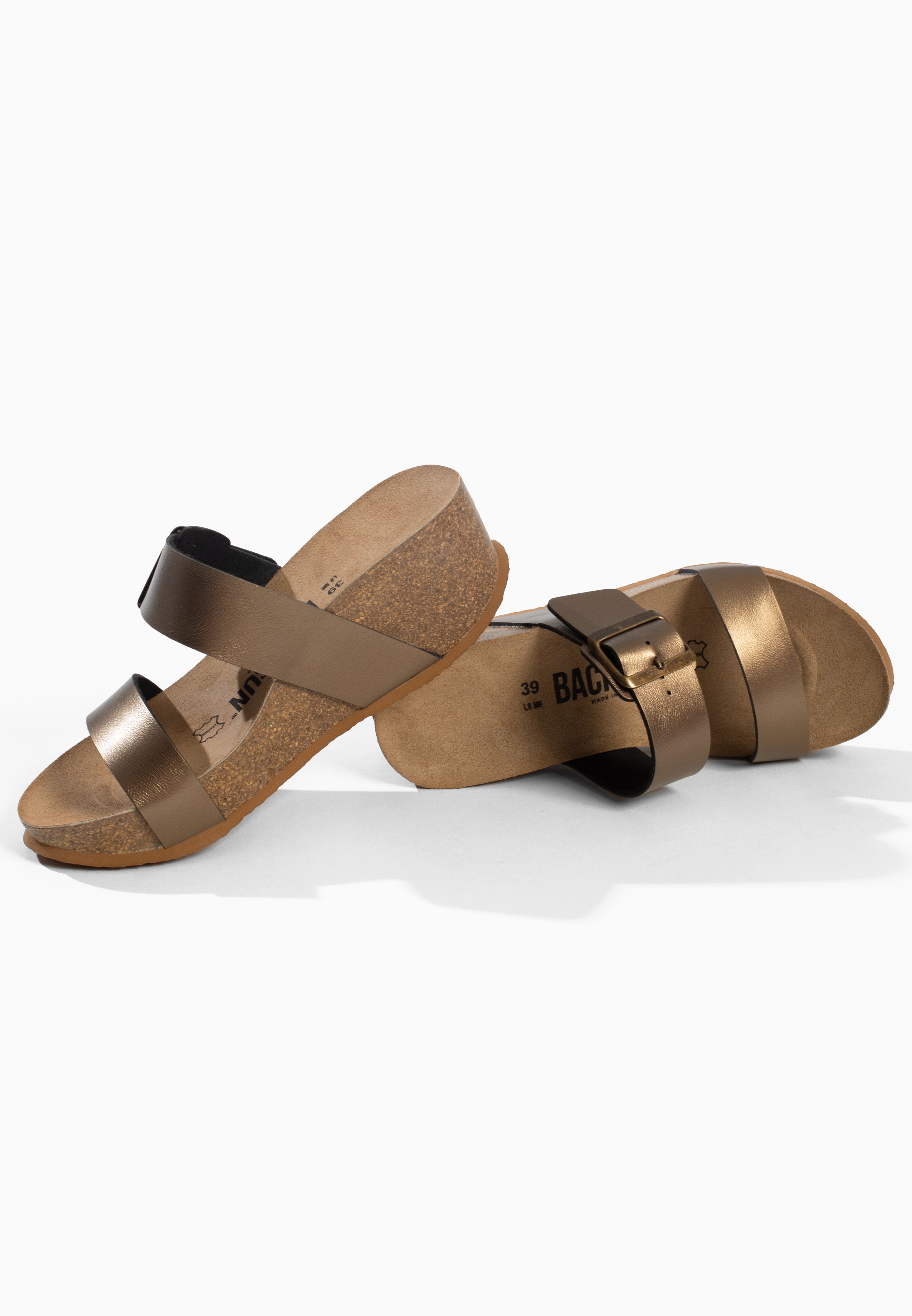 Sandales Jakarta Compensées et semi-compensées Bronze