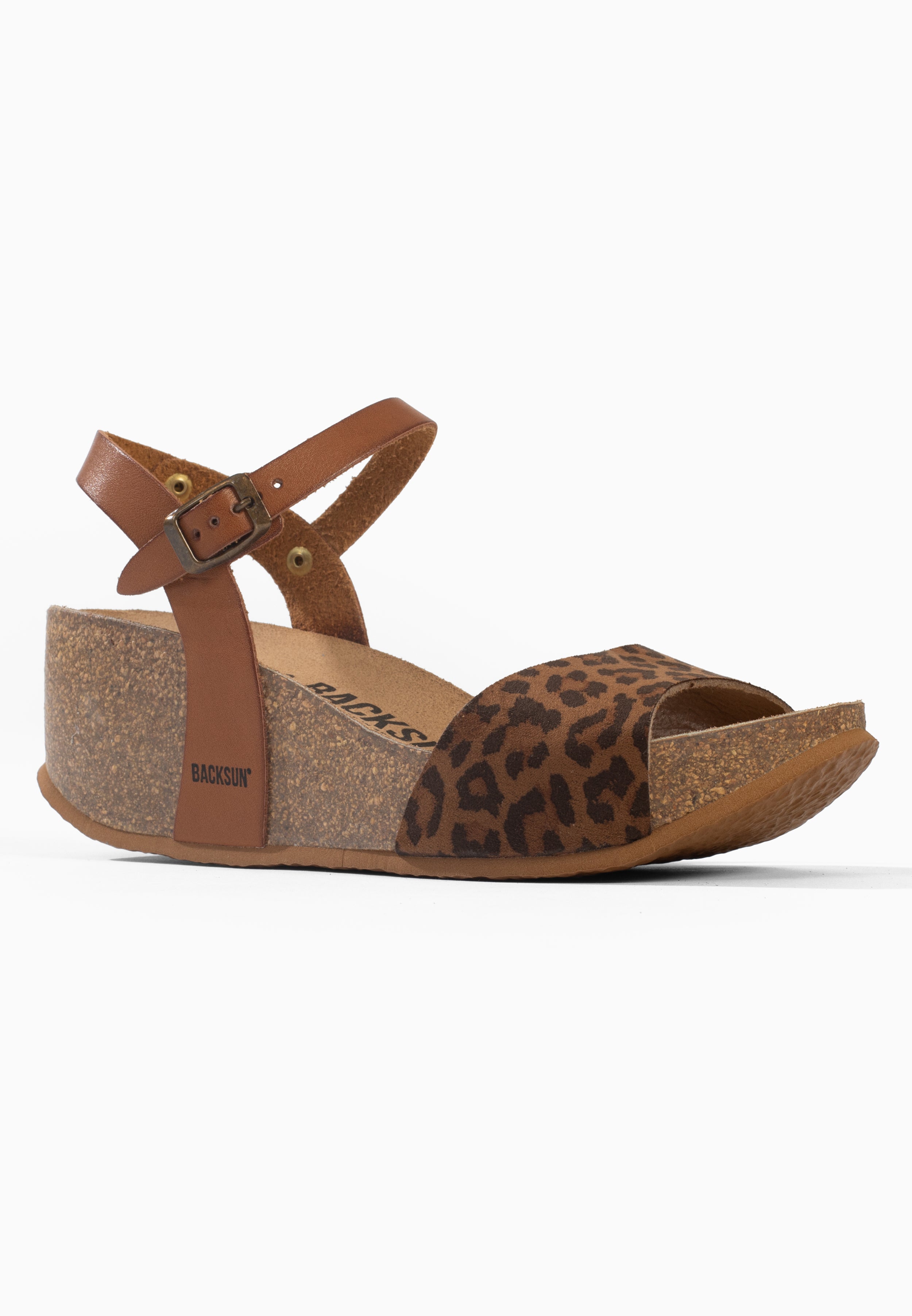 Sandales Compensées et Semi-compensées Hong Kong Leopard