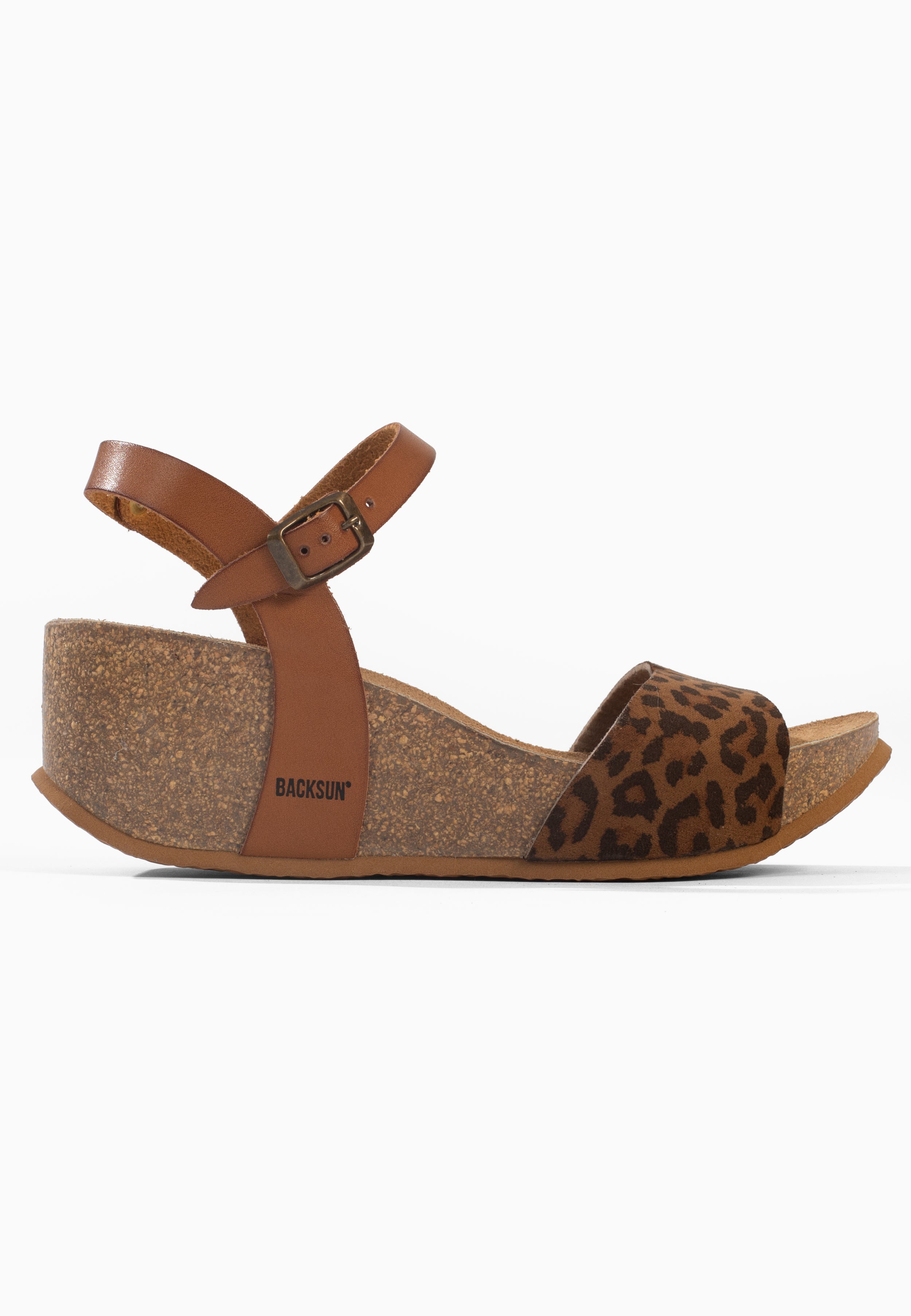 Sandales Compensées et Semi-compensées Hong Kong Leopard