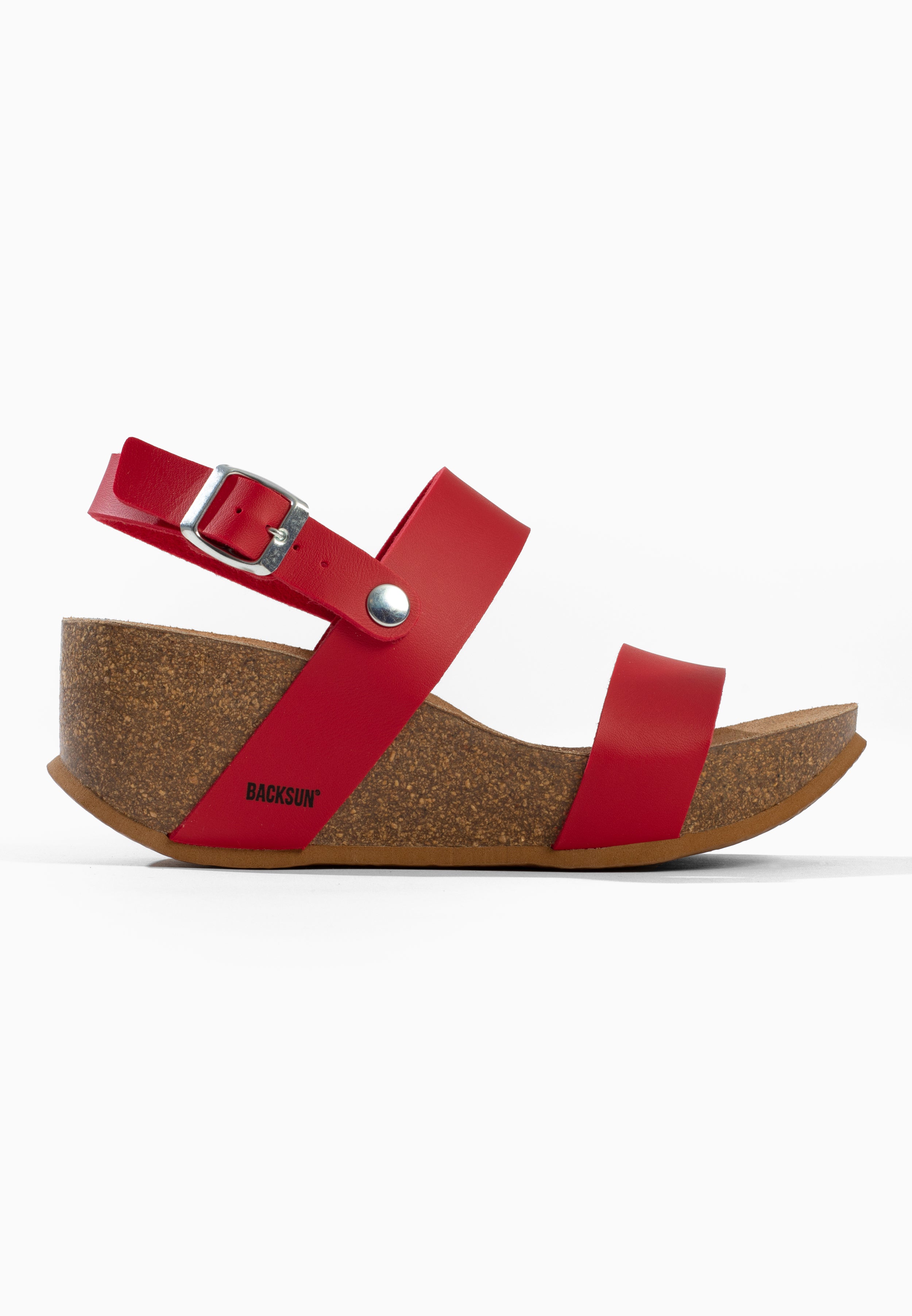 Sandales Cali Compensées et semi-compensées Rouge