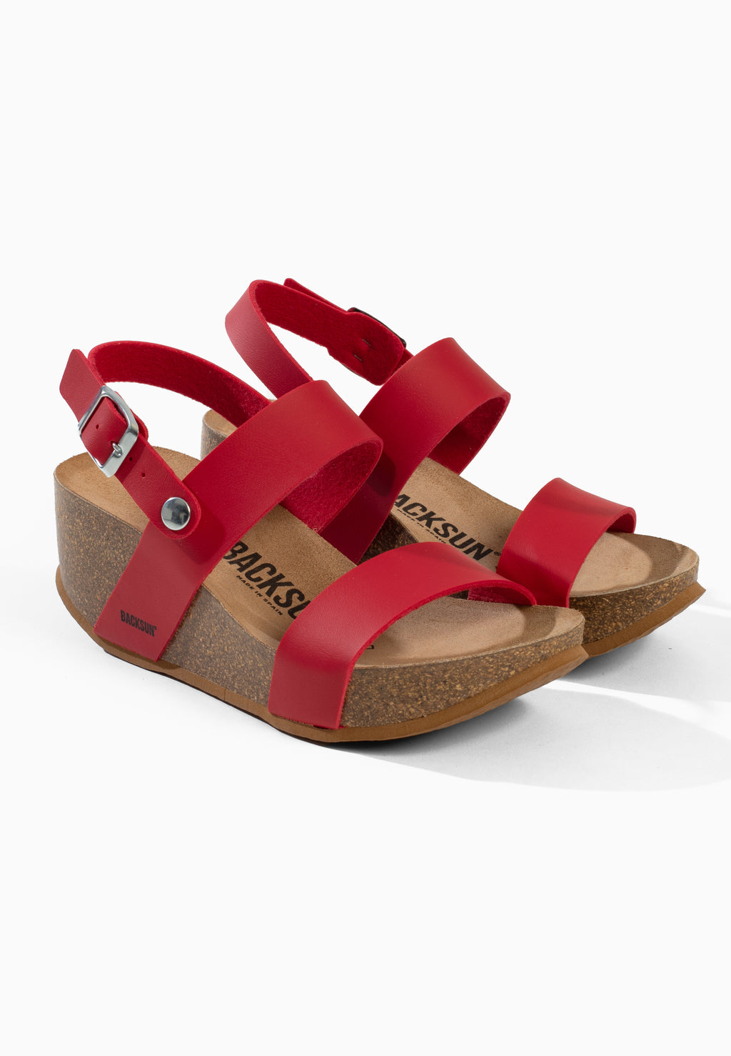 Sandales Cali Compensées et semi-compensées Rouge