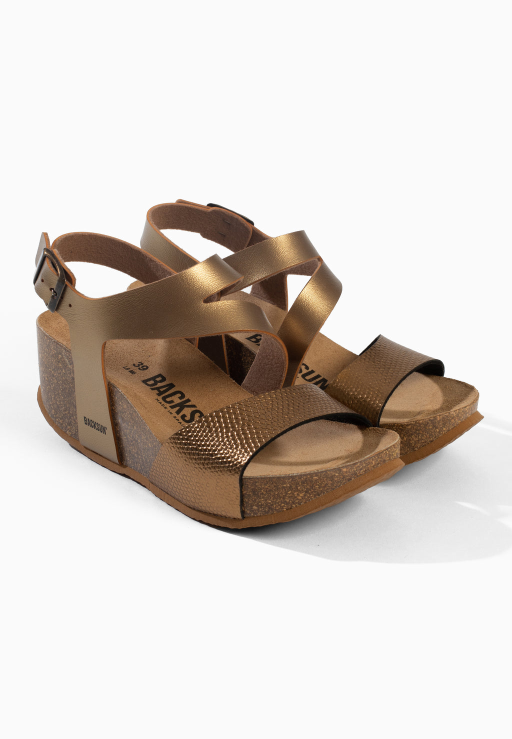 Sandales Bolzano Compensées et semi-compensées Bronze