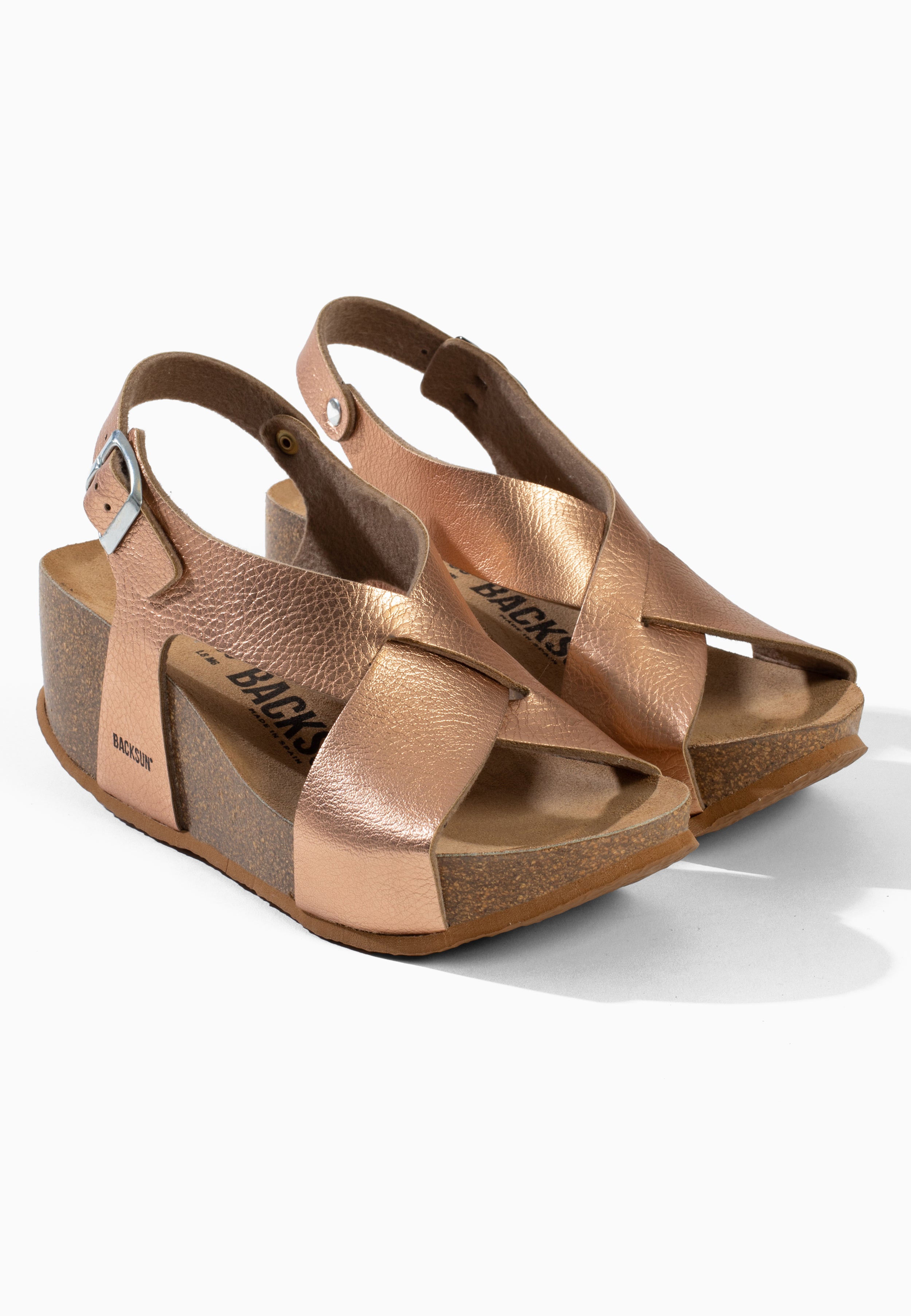 Sandales Compensées et Semi-compensées Brindisi Rose Doré