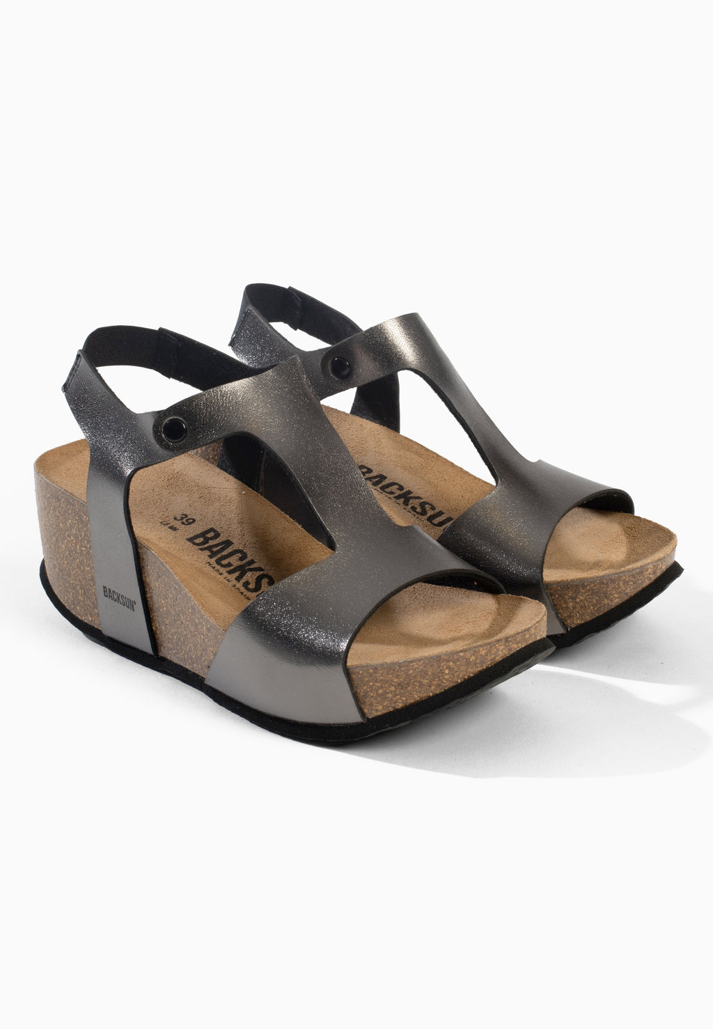 Sandales Compensées et Semi-compensées Florence Anthracite