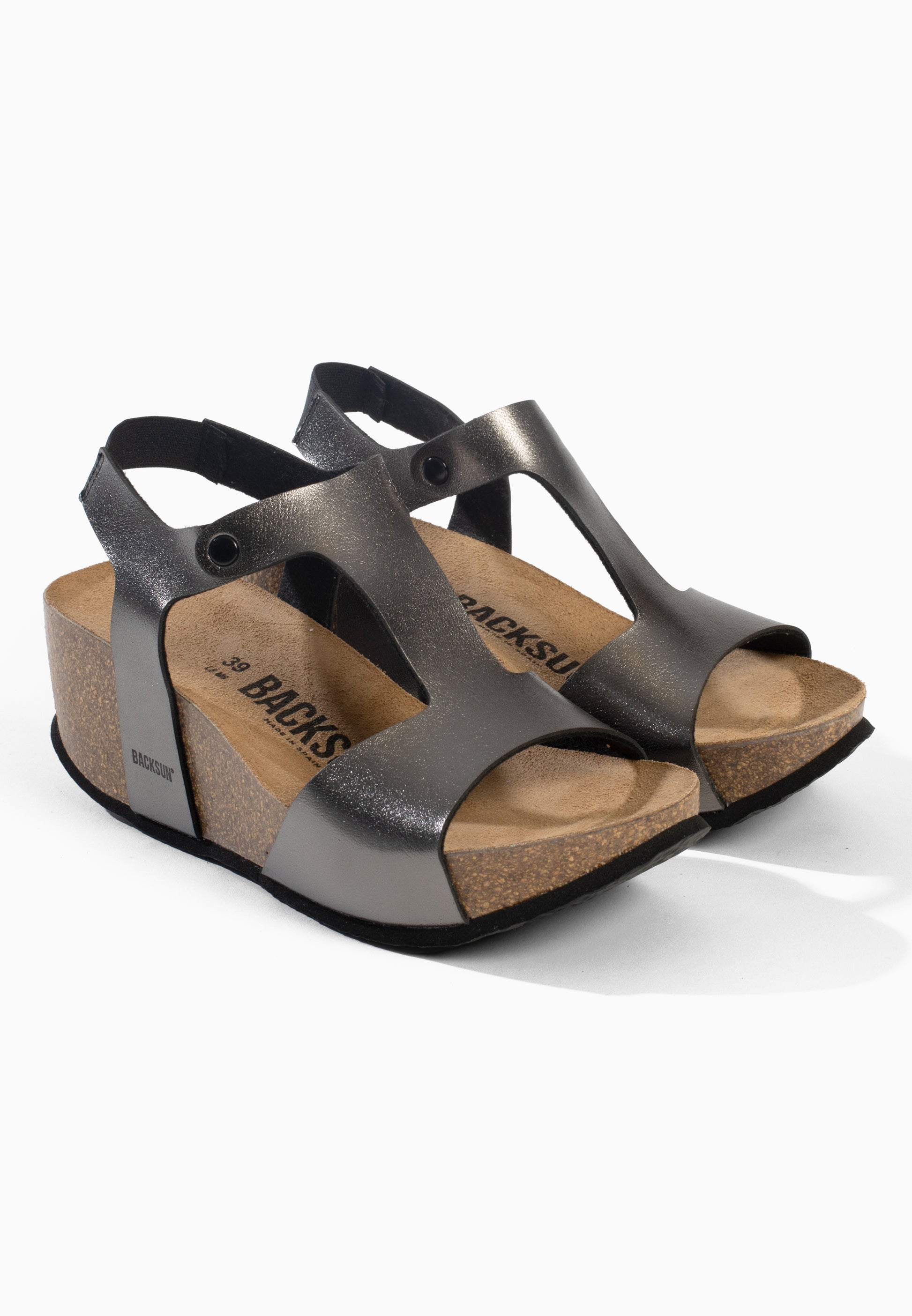 Sandales Compensées et Semi-compensées Florence Anthracite