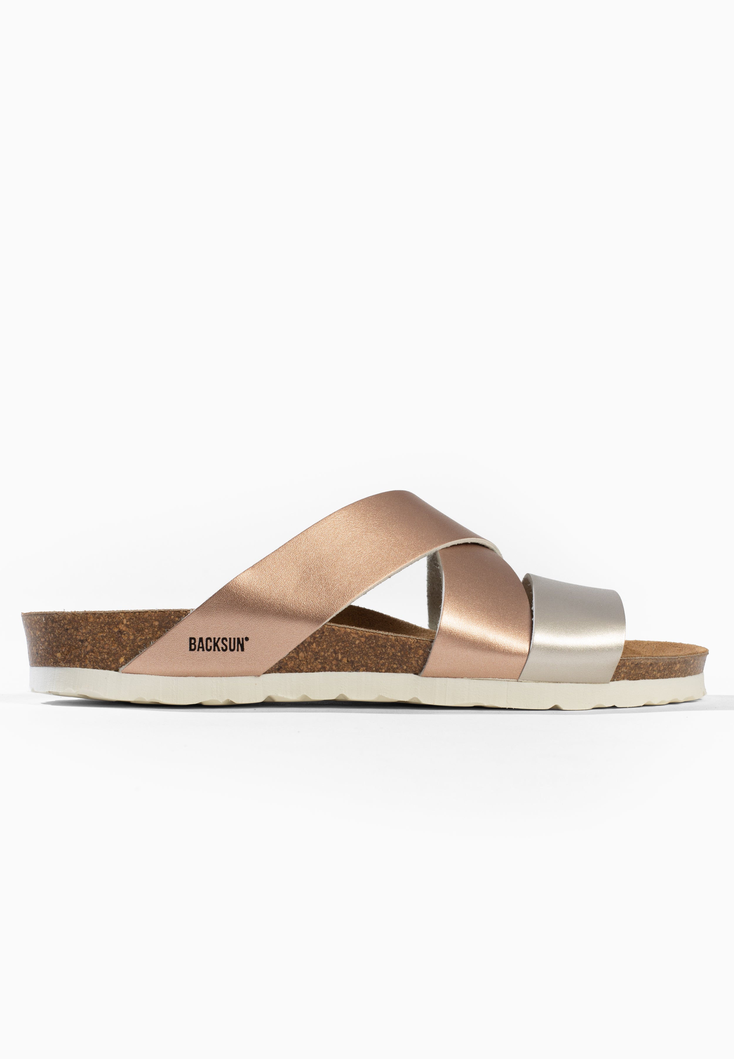 Sandales Multi-Brides Palerme Rose et Argent