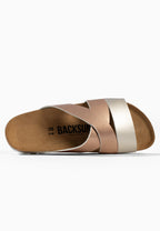 Sandales Multi-Brides Palerme Rose et Argent