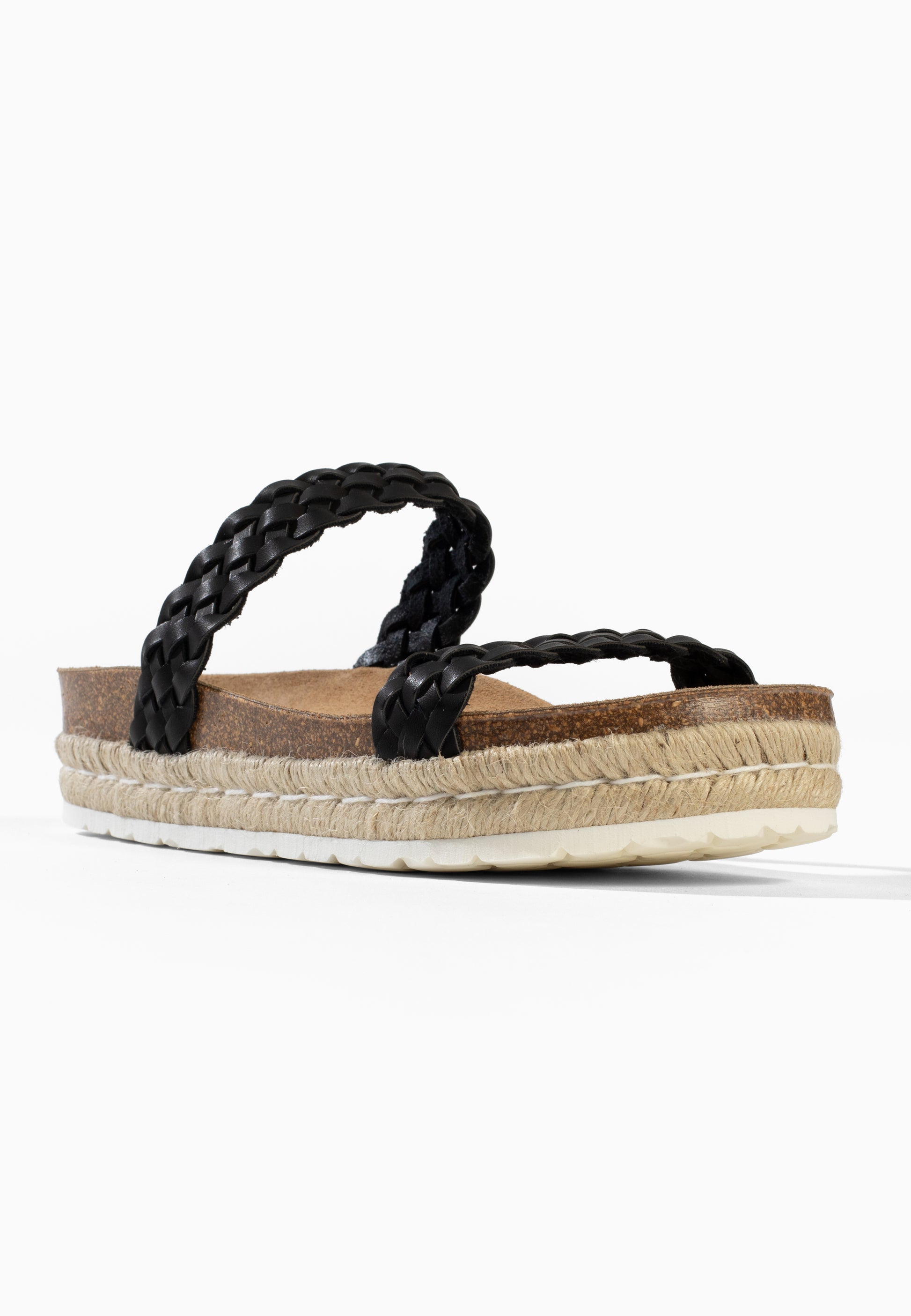 Black Pisa Platform Sandals