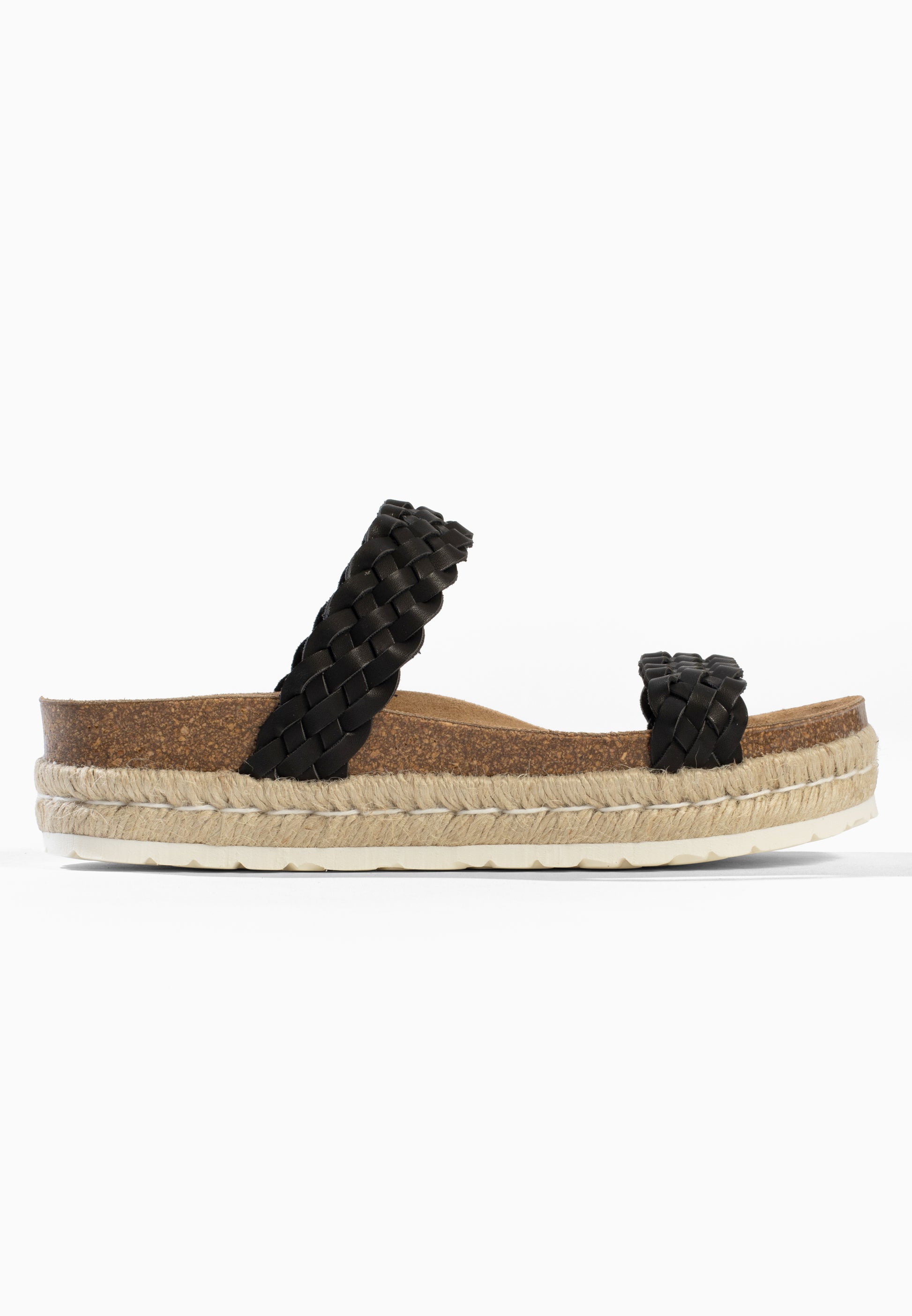 Black Pisa Platform Sandals