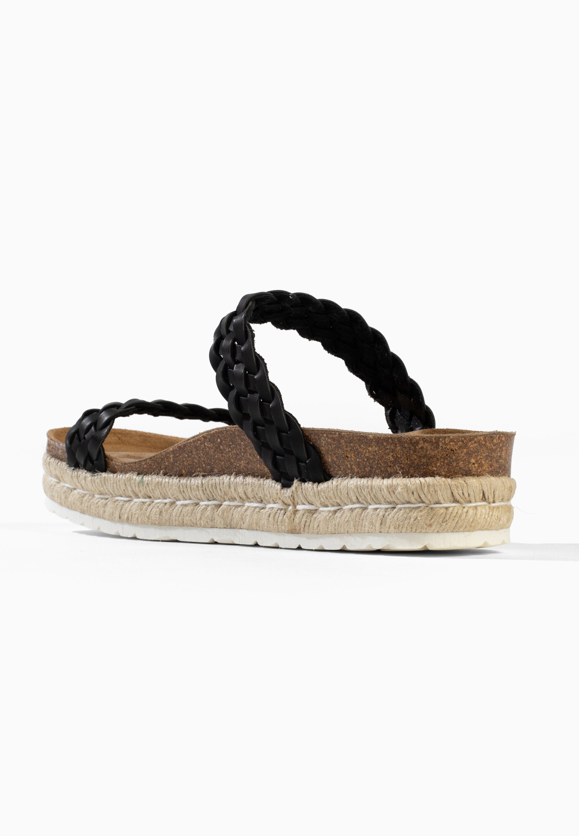 Black Pisa Platform Sandals