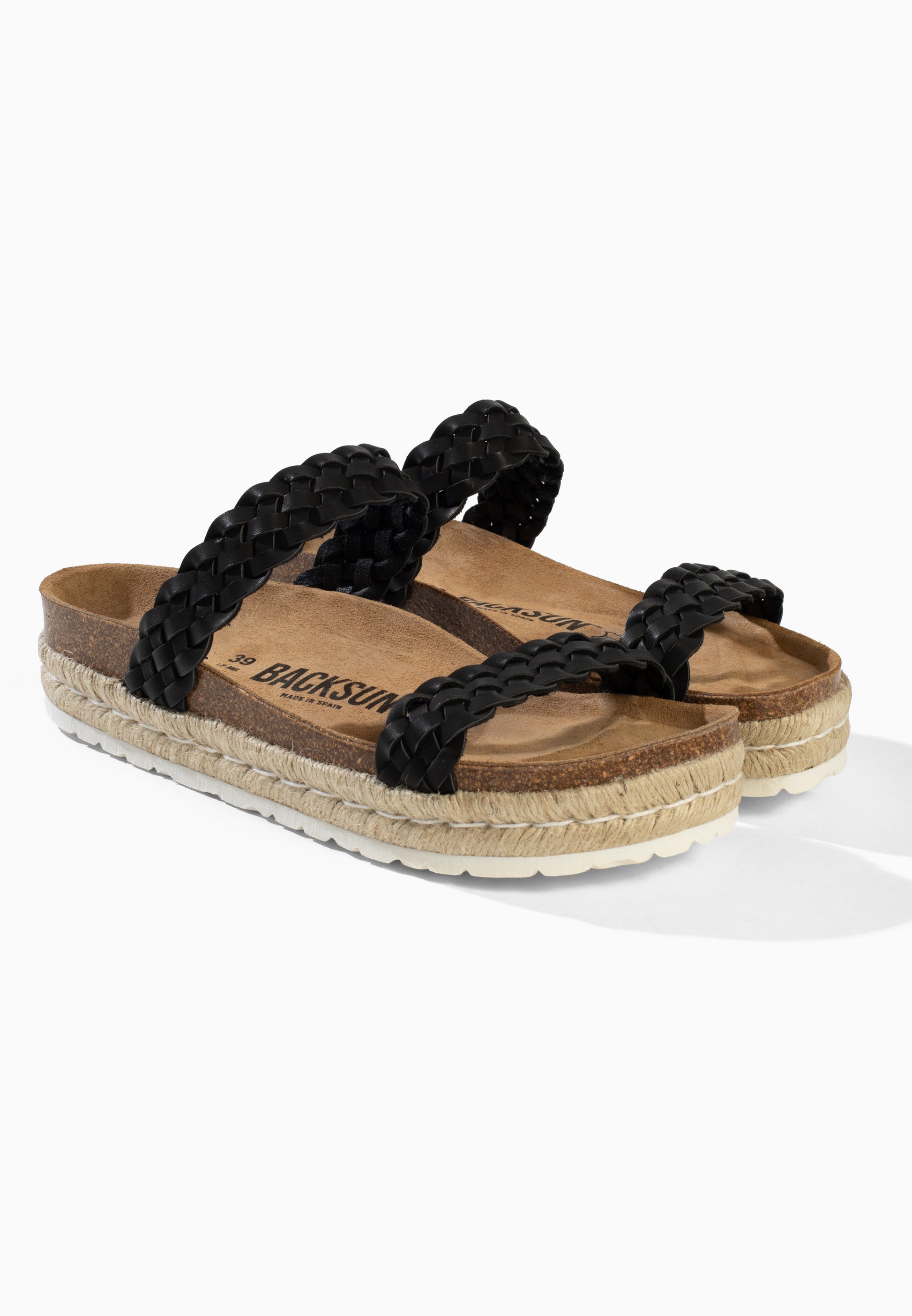 Black Pisa Platform Sandals