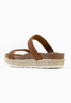Sandales à Plateforme Pise Beige