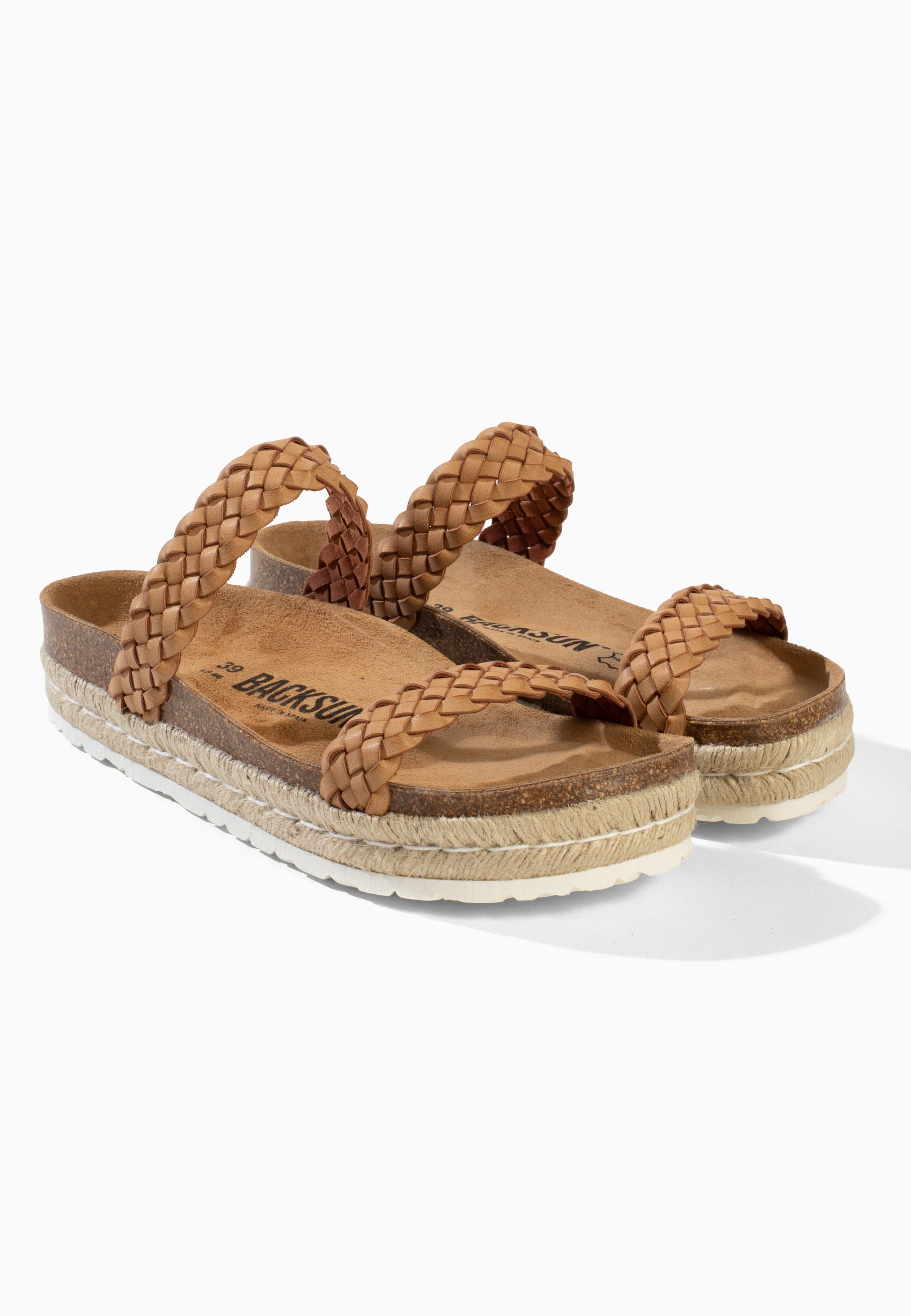 Beige Pisa Platform Sandals