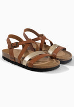 Sandales Pantel Multi-Brides Camel