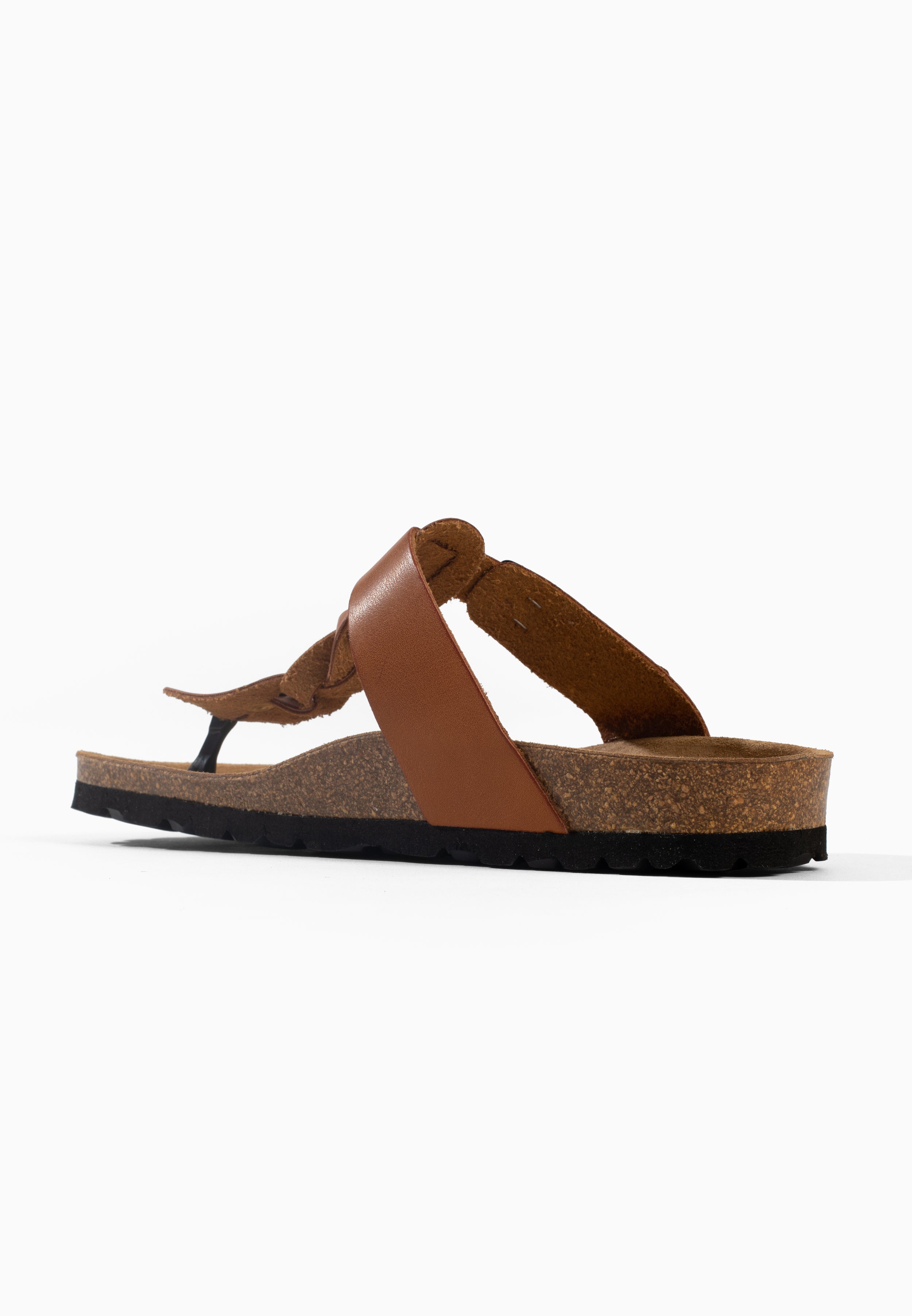Sandales Reggio à entre-doigts Tan