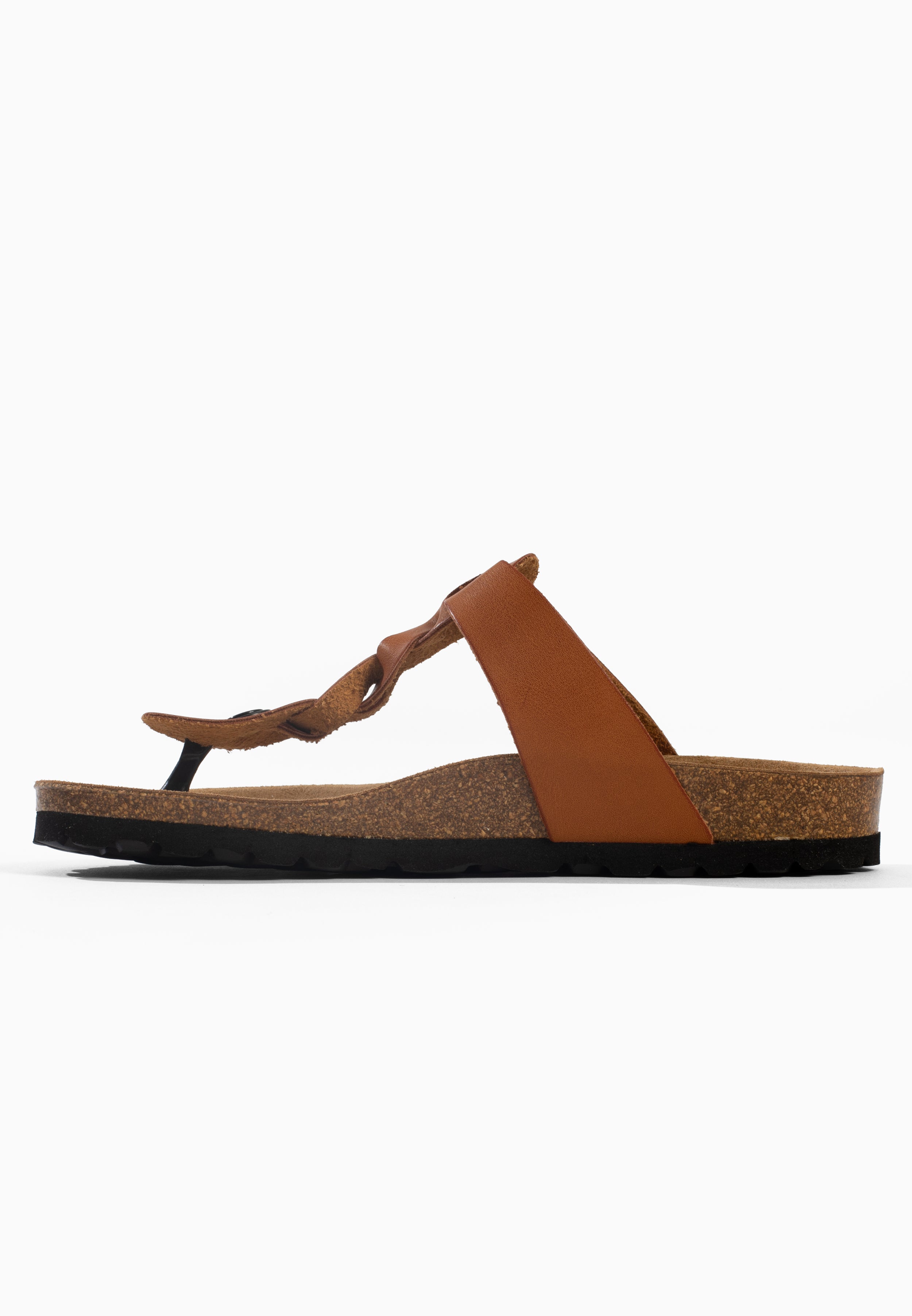 Sandales Reggio à entre-doigts Tan