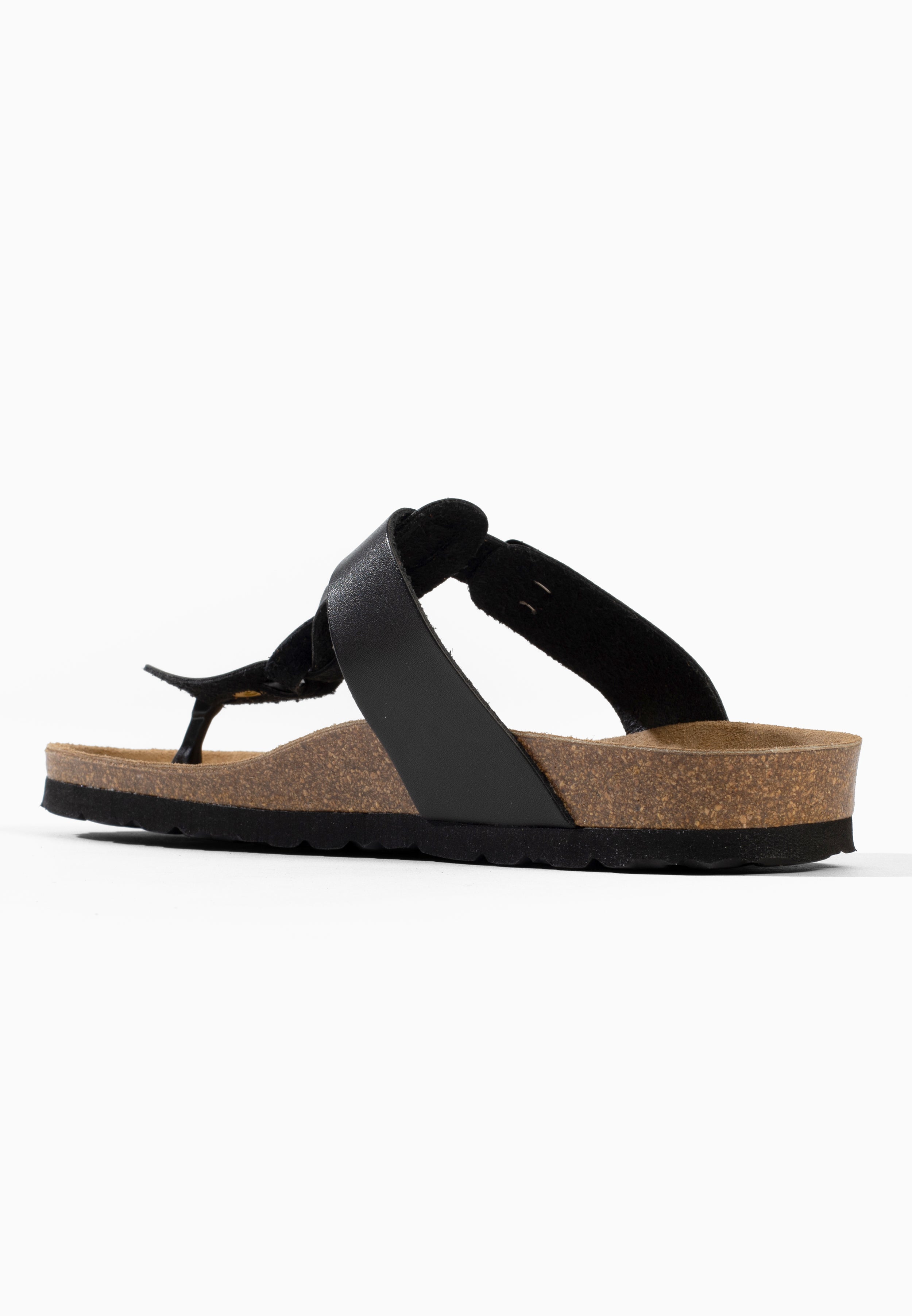 Sandales Reggio à entre-doigts Noir