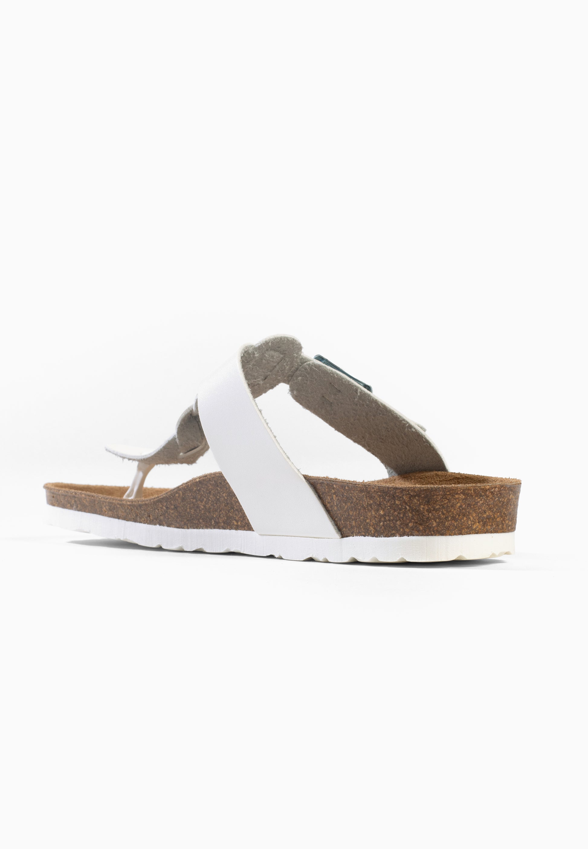 Sandales Reggio à entre-doigts Blanc