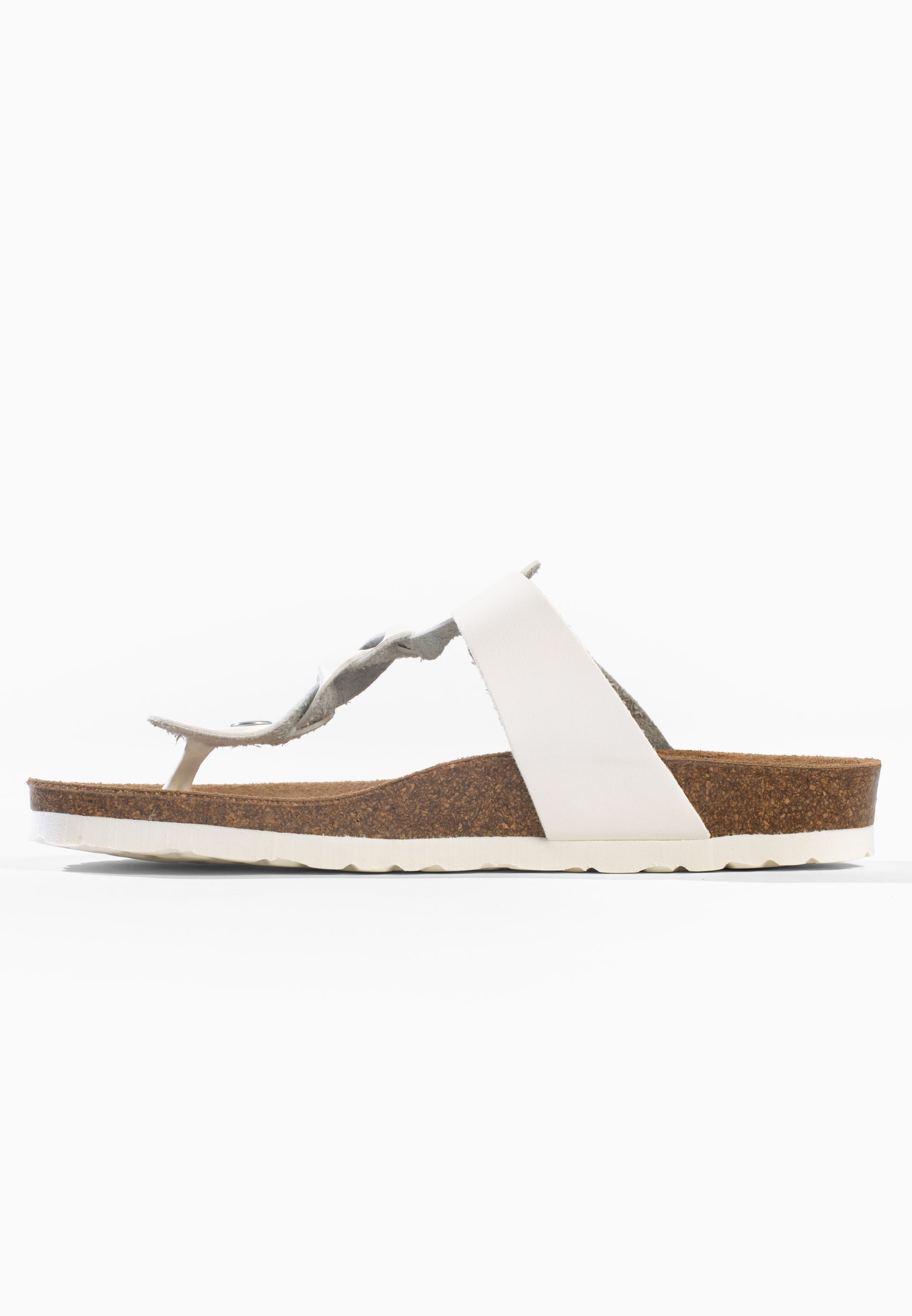 Sandales Reggio à entre-doigts Blanc