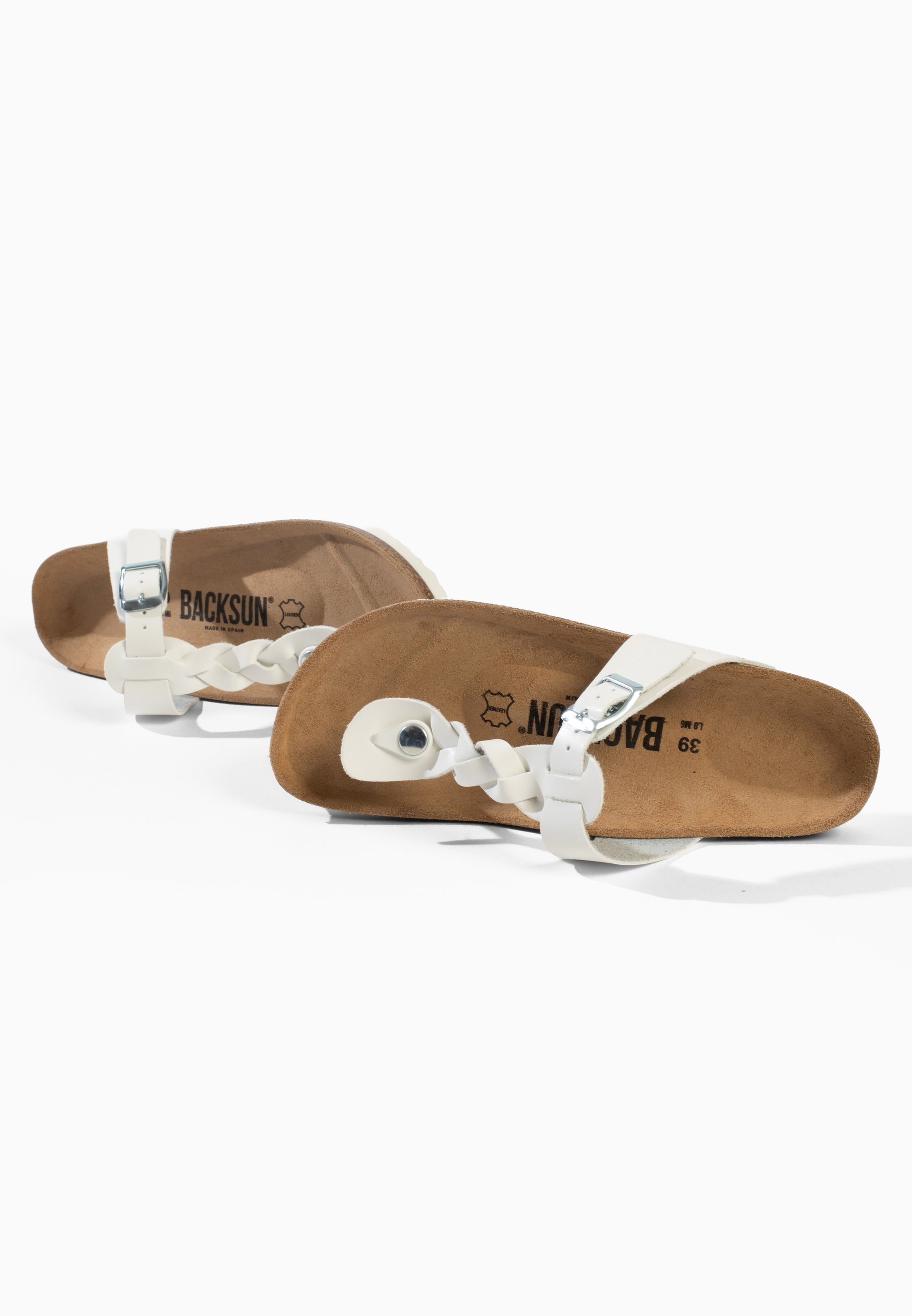 Sandales Reggio à entre-doigts Blanc