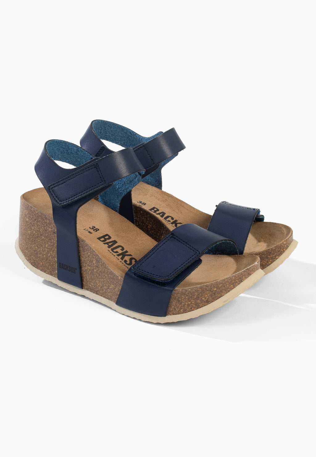 Sandales Roma Compensées et semi-compensées Bleu marine