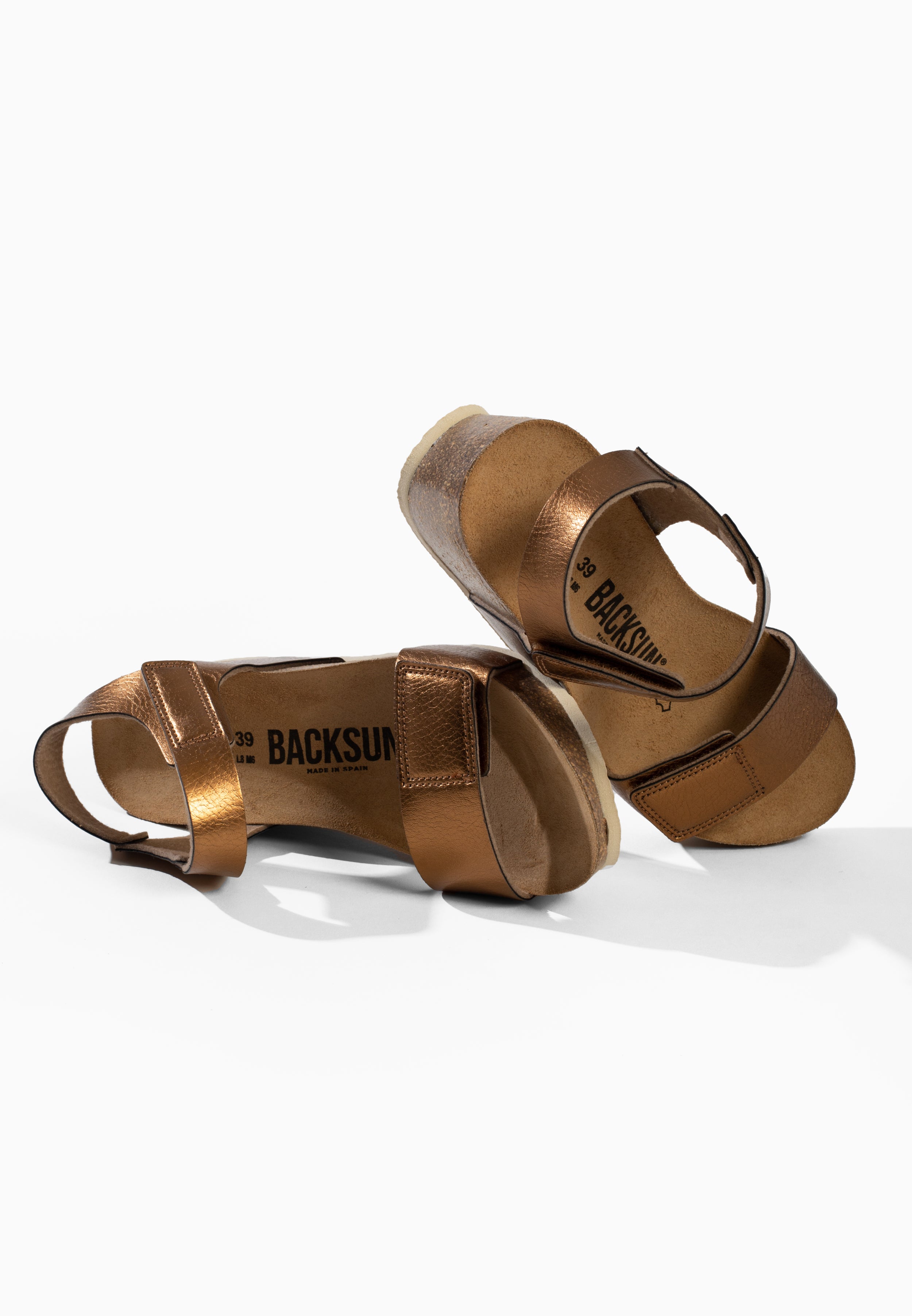 Sandales Compensées et Semi-compensées Roma Bronze