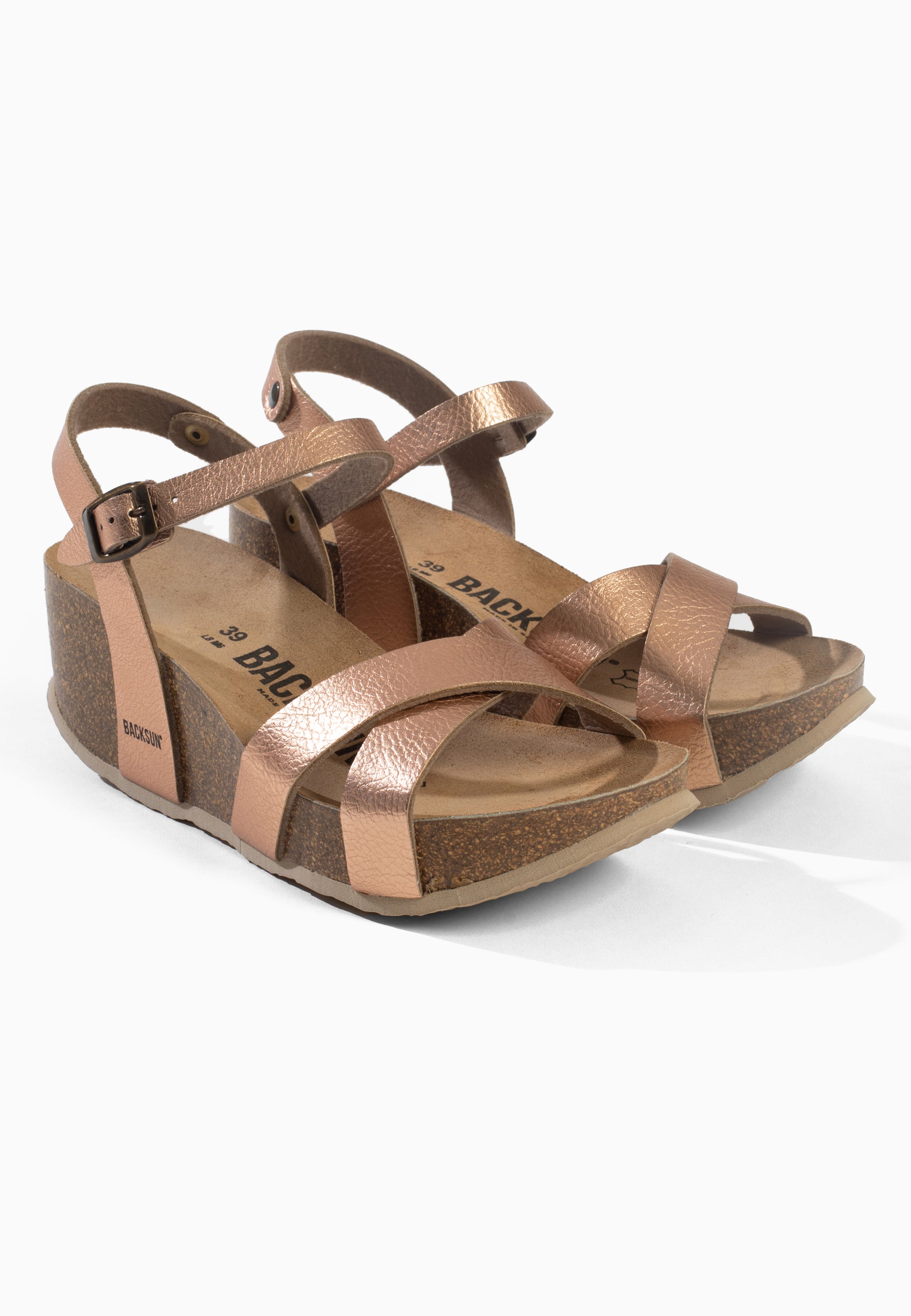 Sandales Trapani Compensées et semi-compensées Rose gold