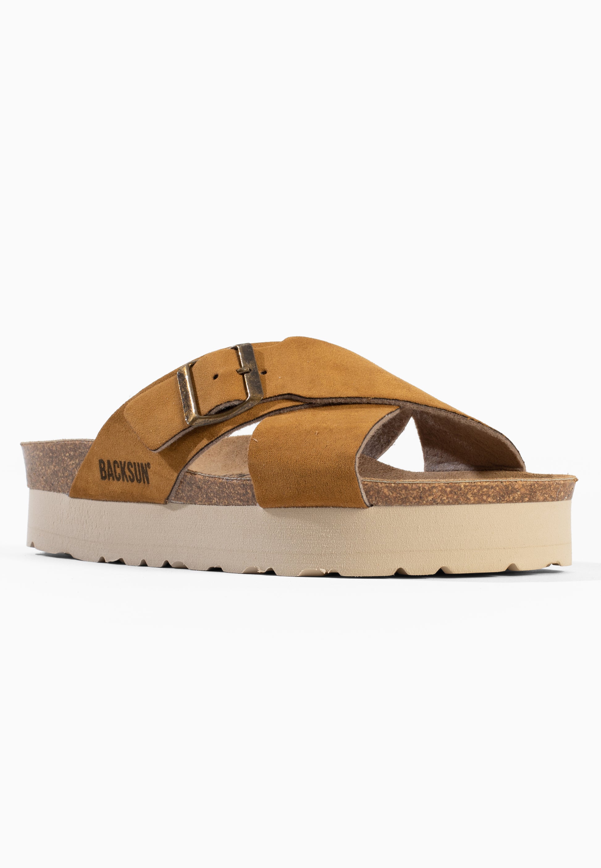 Los Angeles Beige Platform Sandals