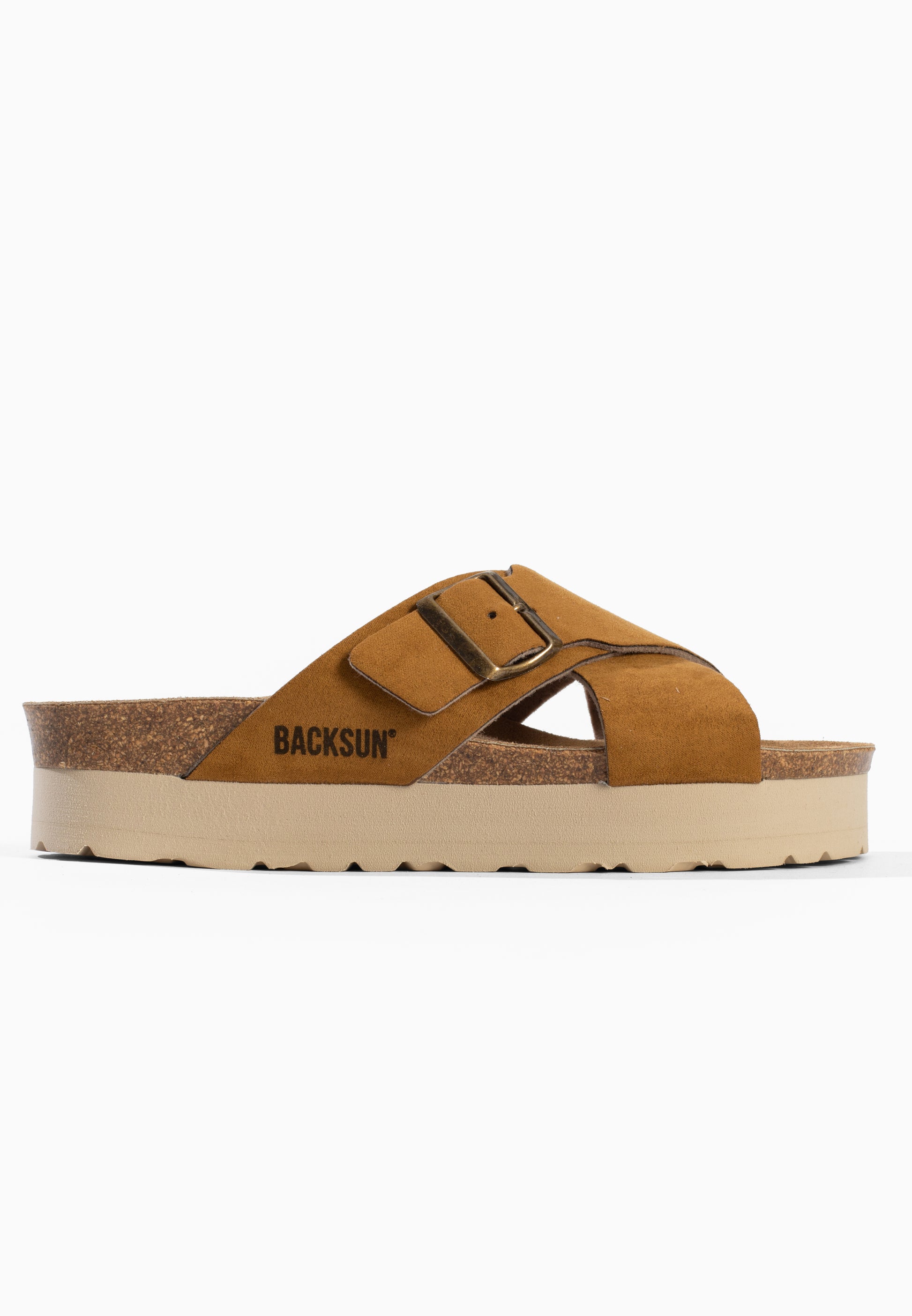Los Angeles Beige Platform Sandals
