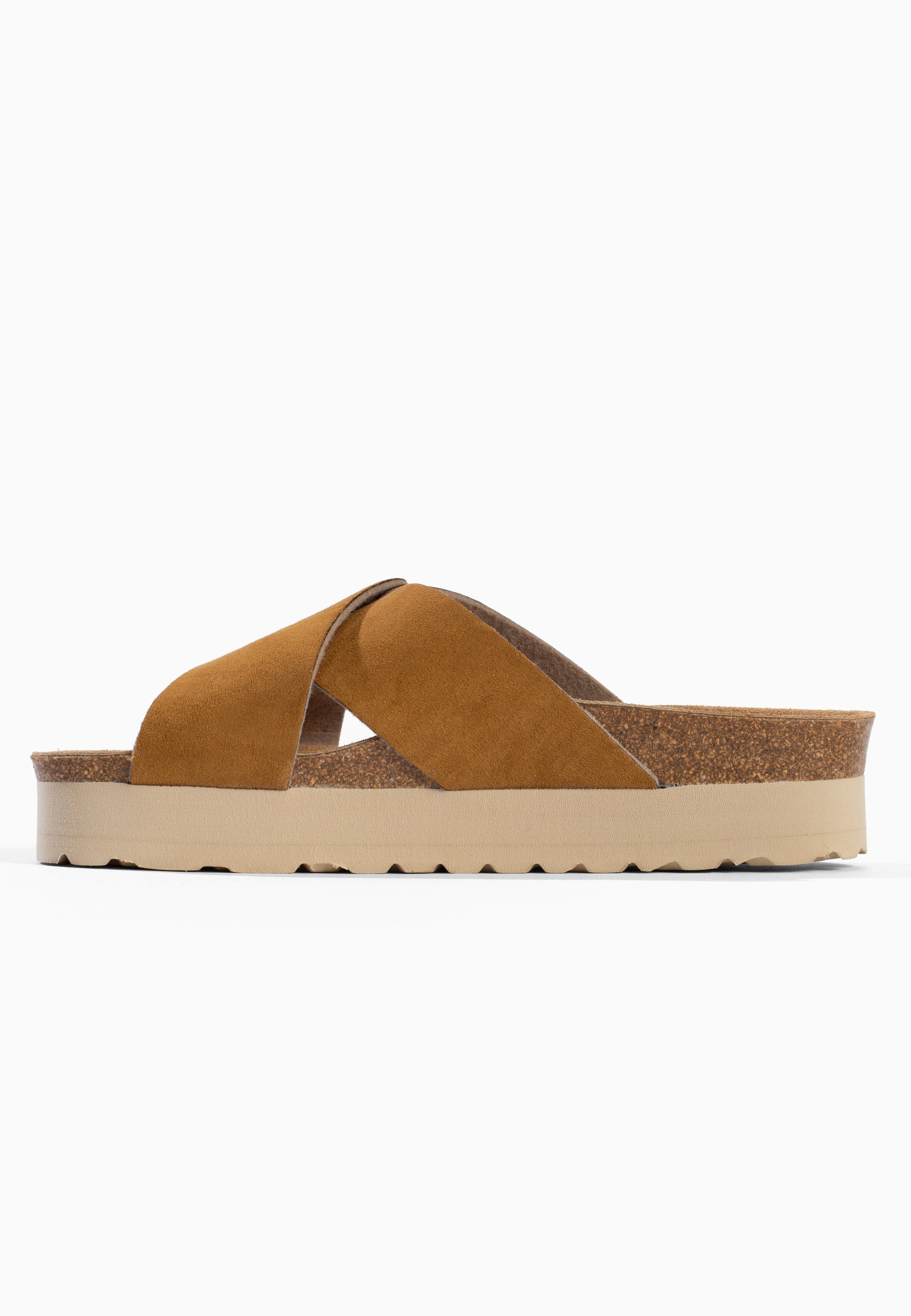 Los Angeles Beige Platform Sandals