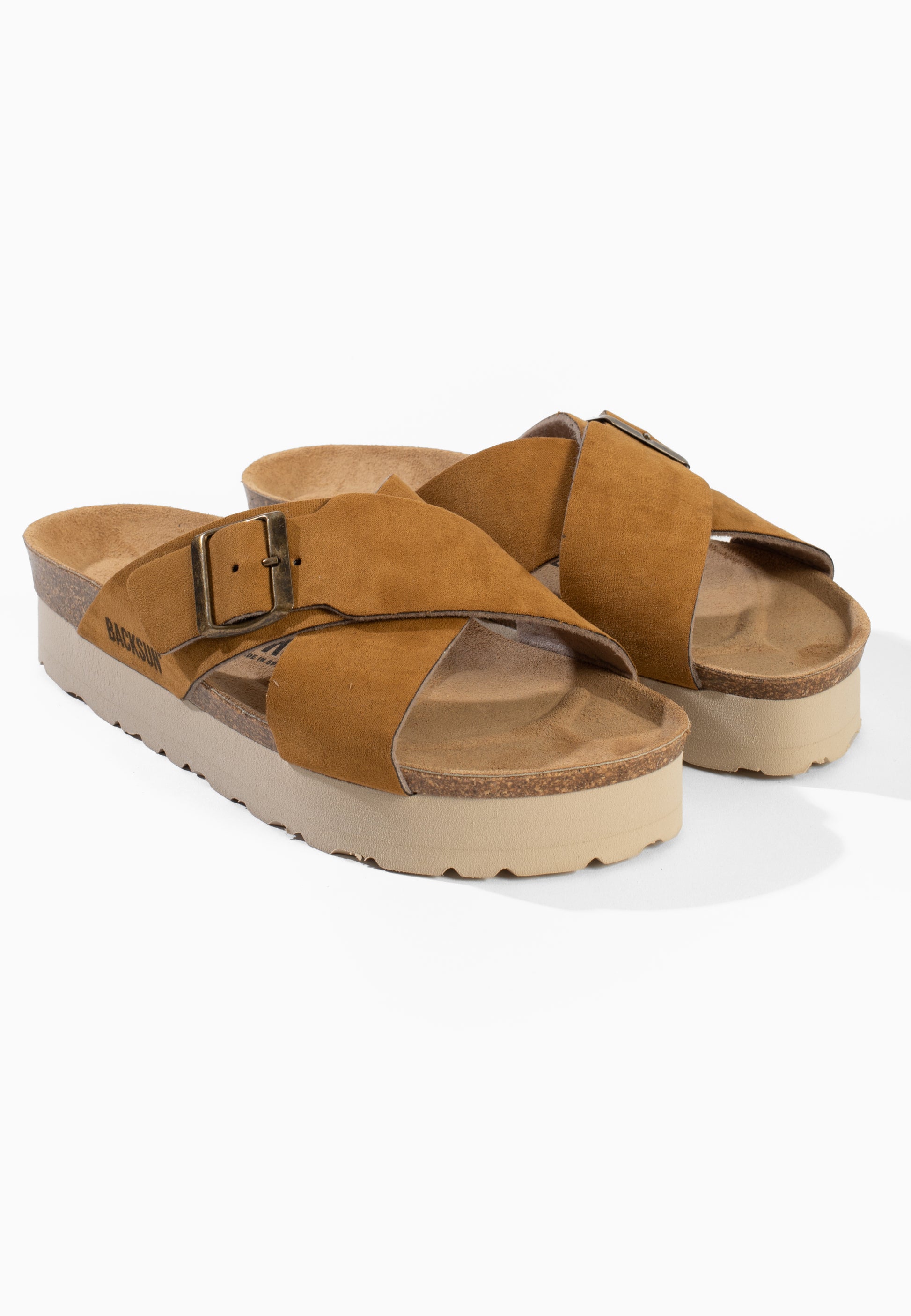 Los Angeles Beige Platform Sandals
