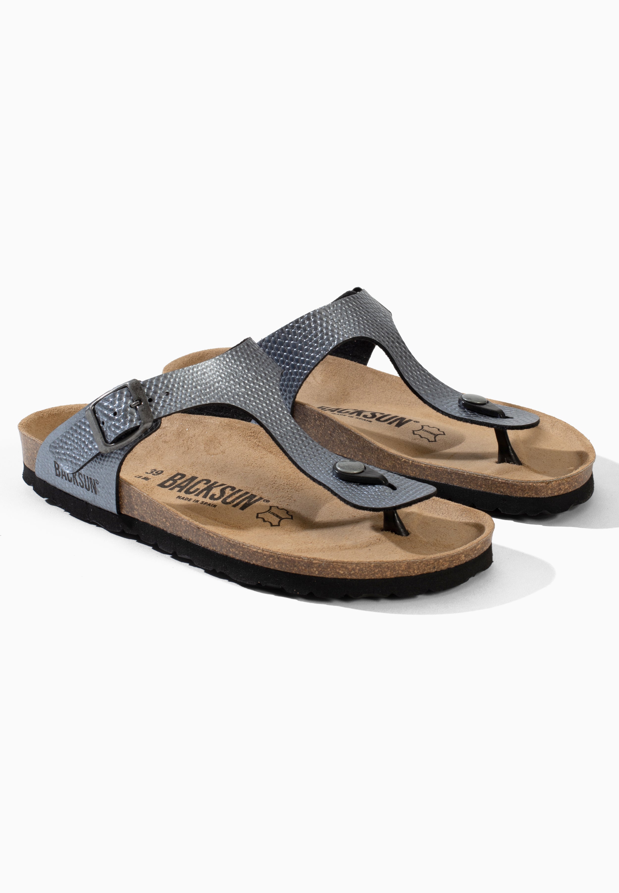 Sandales à Entre-doigts Singapore Pewter