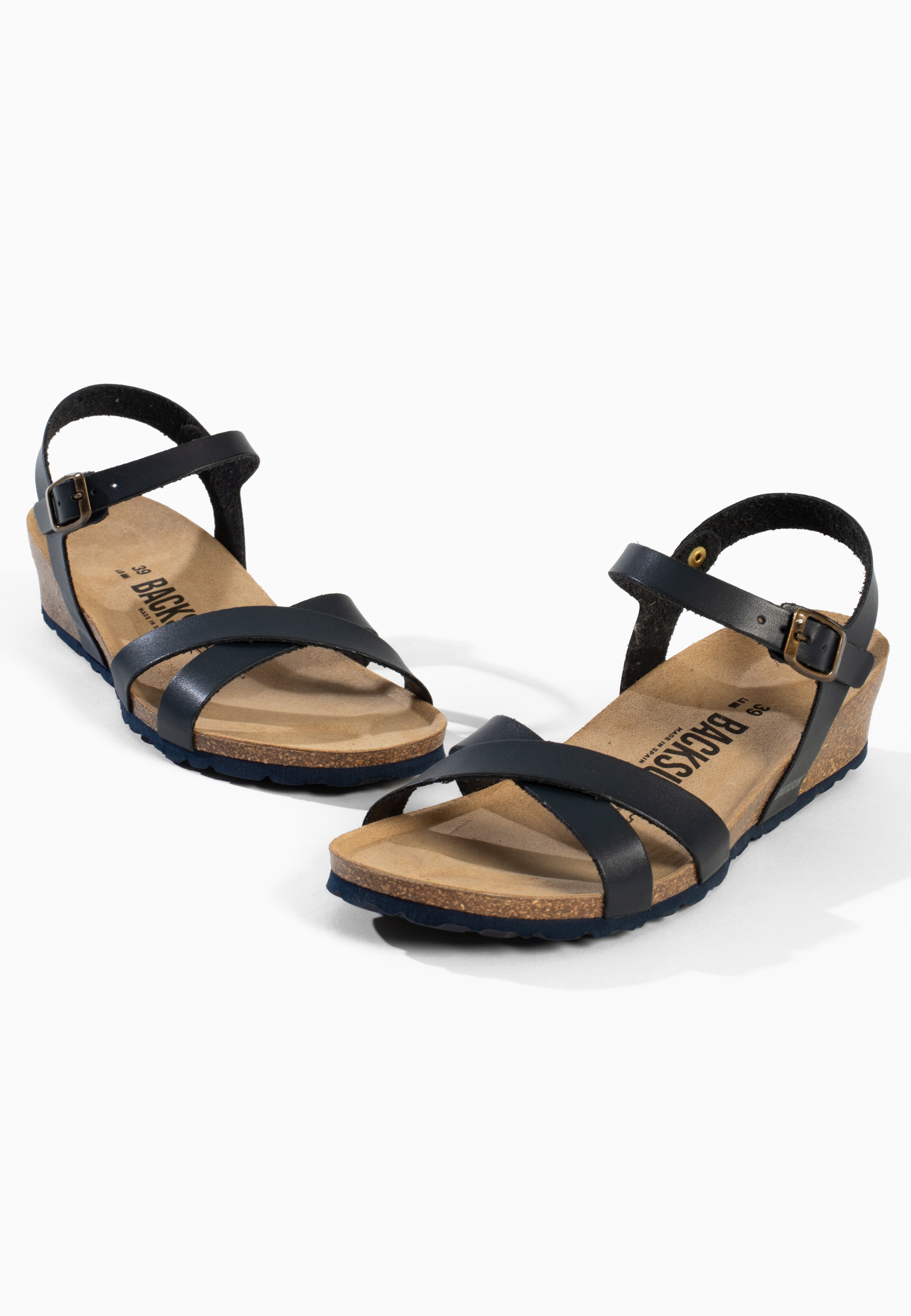 Sandales Nalec Compensées et semi-compensées Bleu marine