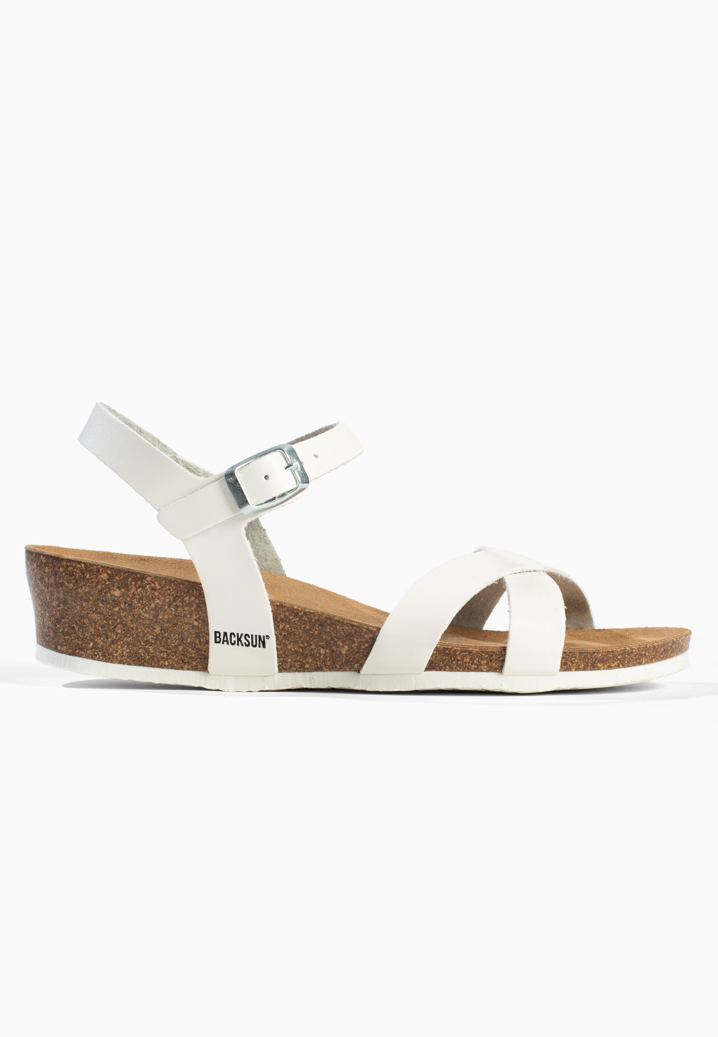 Sandales Nalec Compensées et semi-compensées Blanc