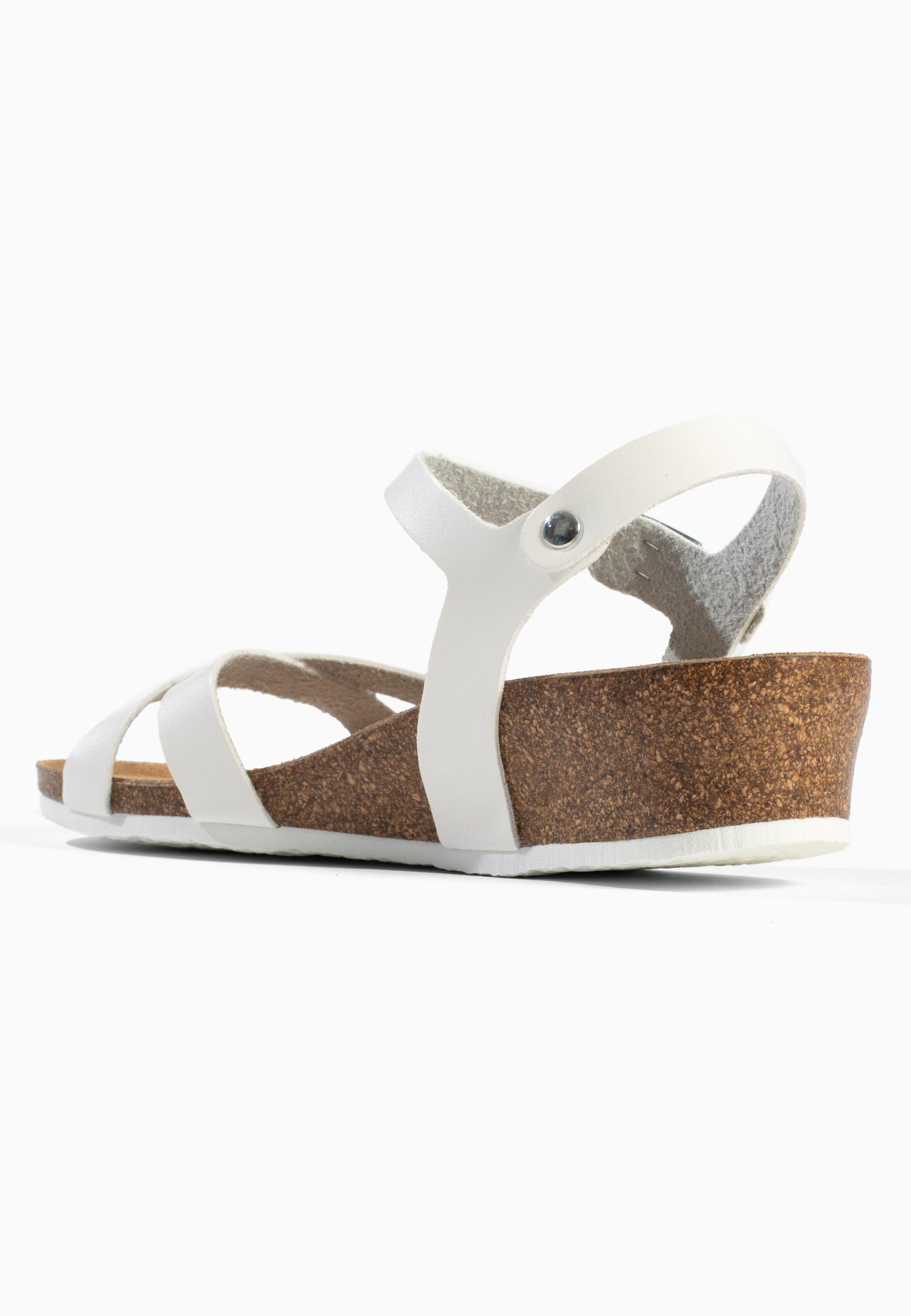 Sandales Nalec Compensées et semi-compensées Blanc