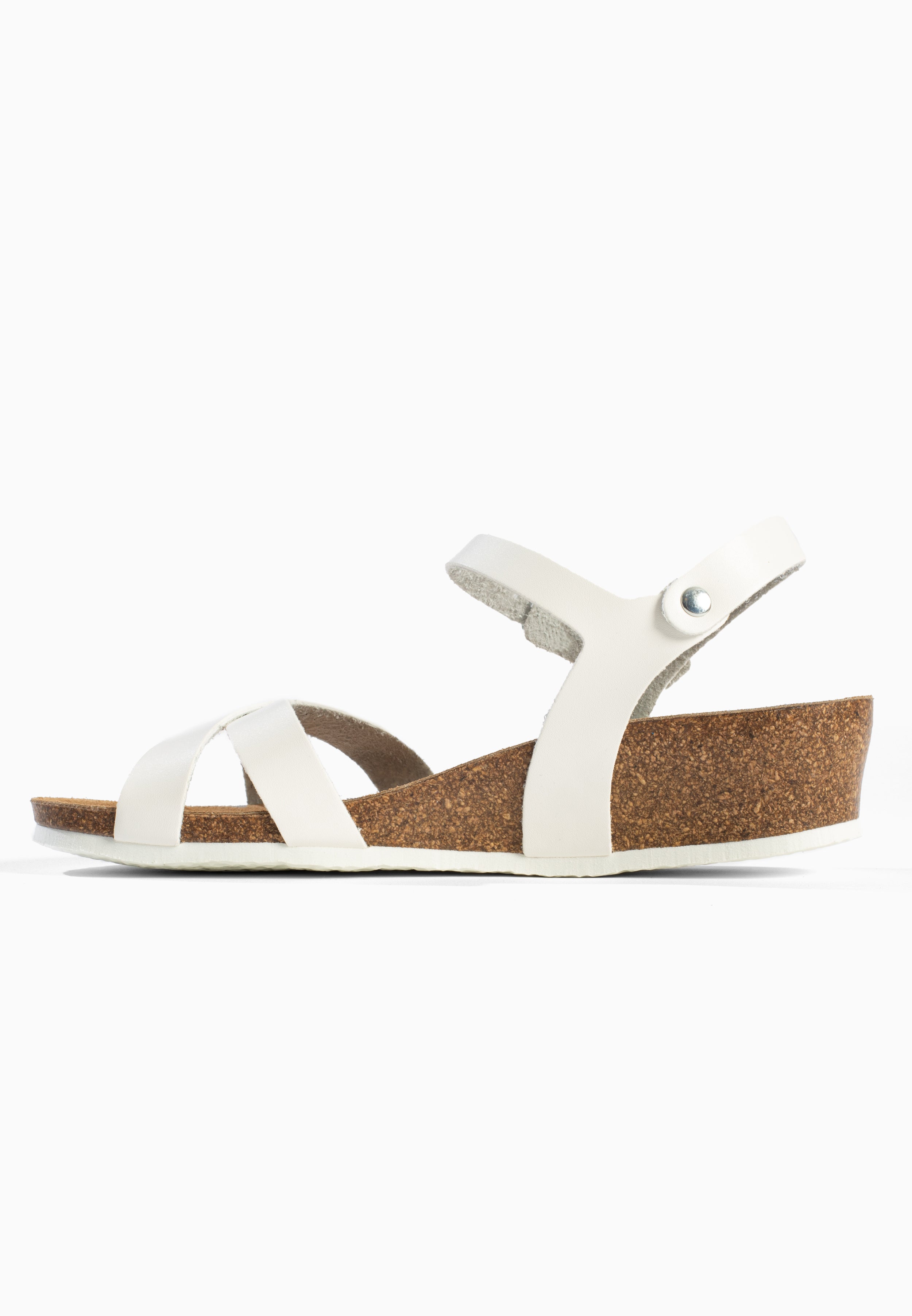 Sandales Nalec Compensées et semi-compensées Blanc