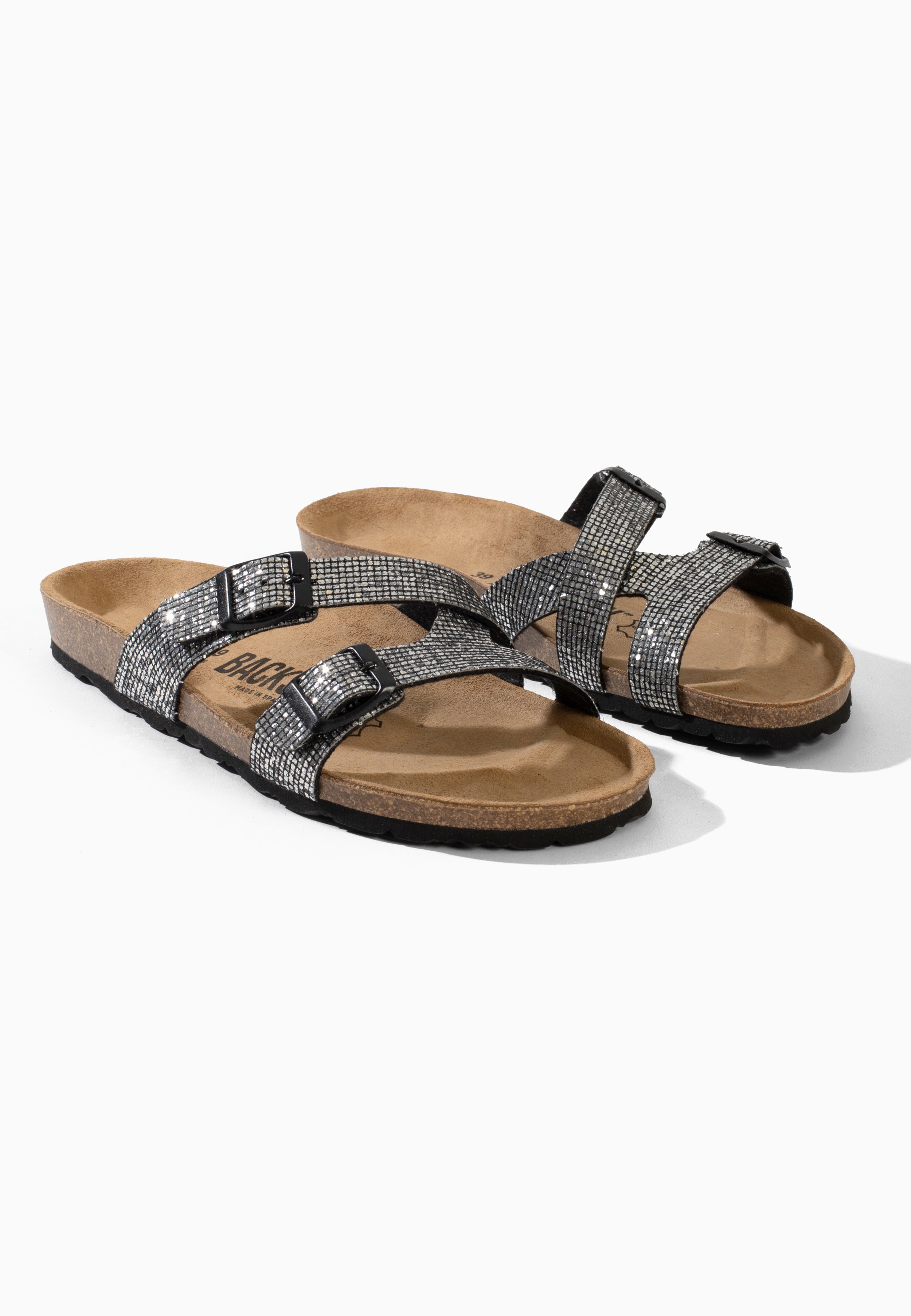 Sandales 2 Brides Talca Pewter