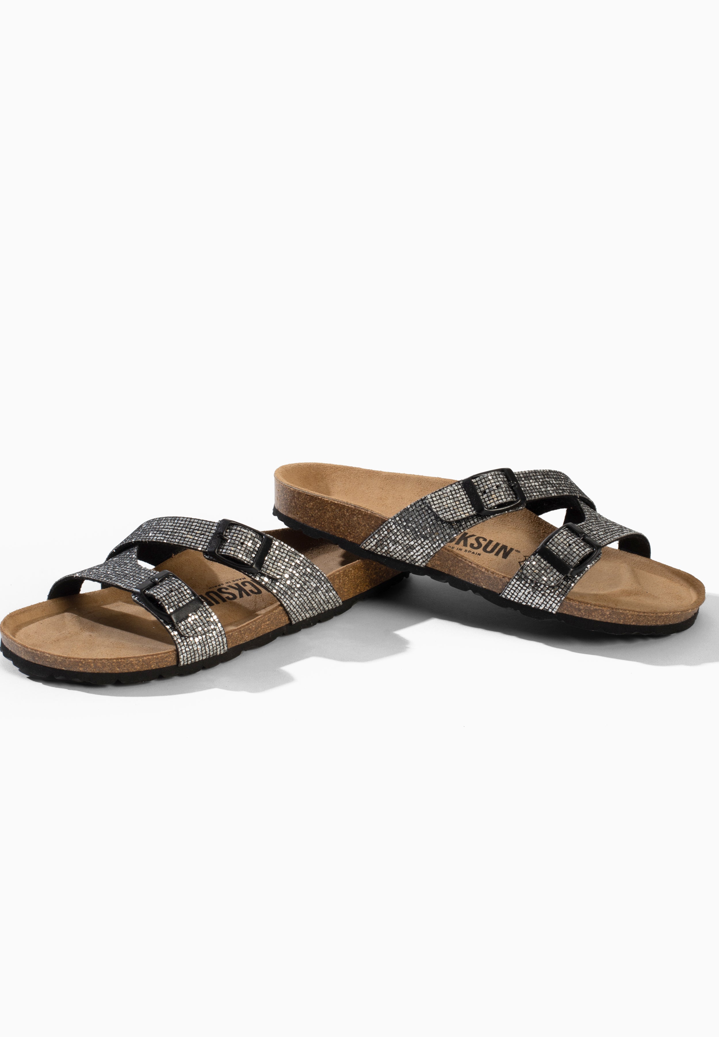 Sandales 2 Brides Talca Pewter
